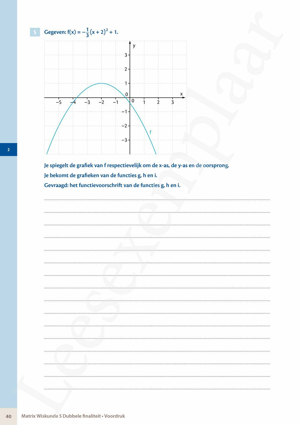 Preview: Matrix Wiskunde 5/6 Analyse, algebra Dubbele finaliteit Leerwerkboek (incl. Pelckmans Portaal)