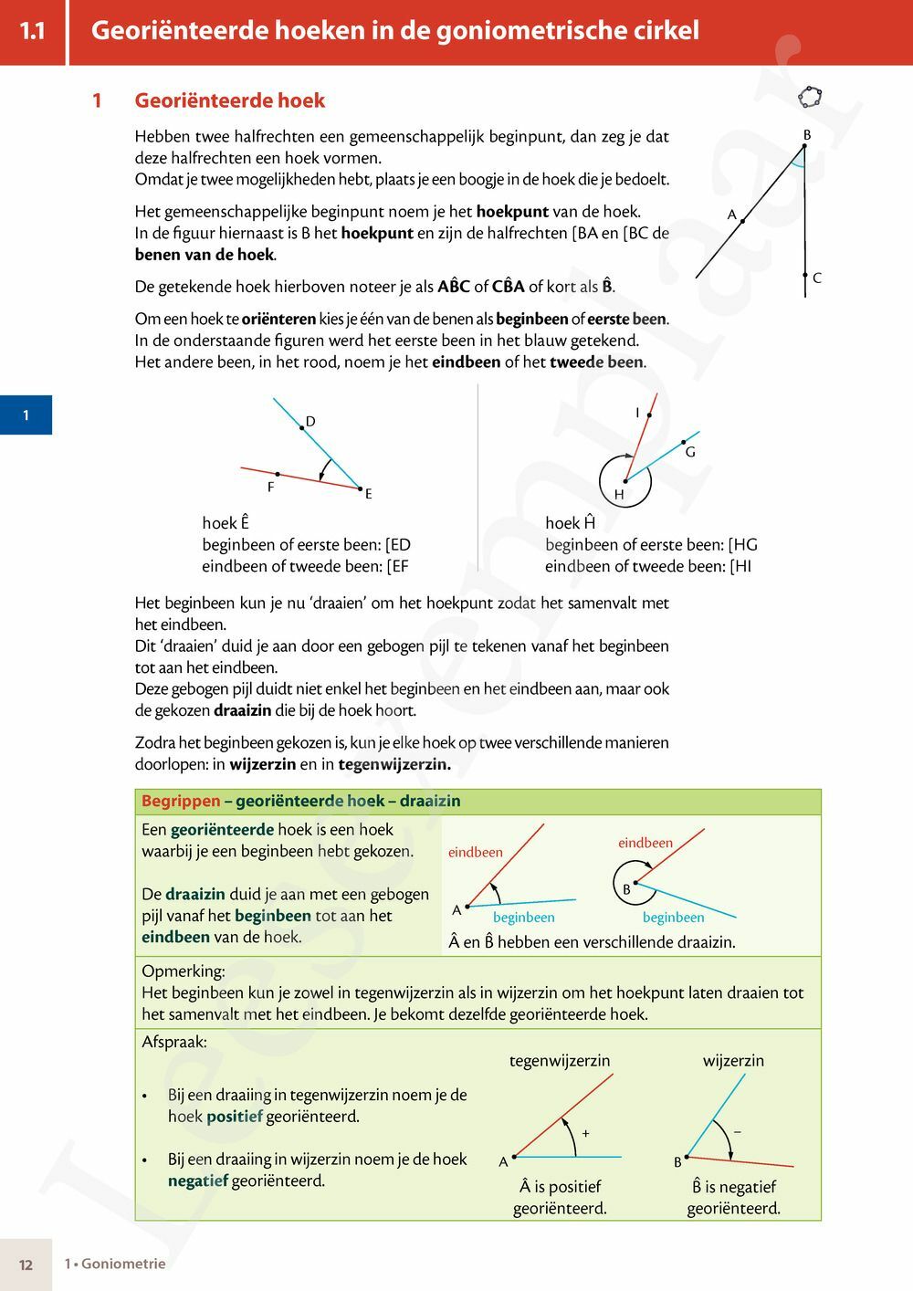 Preview: Matrix Wiskunde 5/6 Goniometrie, vectoren, ruimtemeetkunde Dubbele finaliteit Leerwerkboek (incl. Pelckmans Portaal)