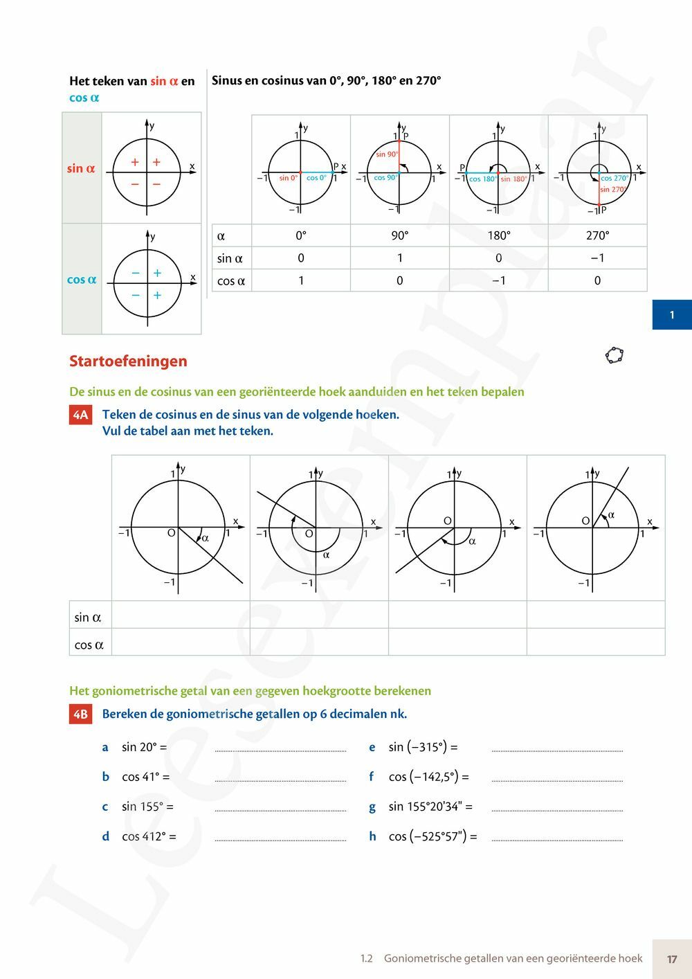 Preview: Matrix Wiskunde 5/6 Goniometrie, vectoren, ruimtemeetkunde Dubbele finaliteit Leerwerkboek (incl. Pelckmans Portaal)