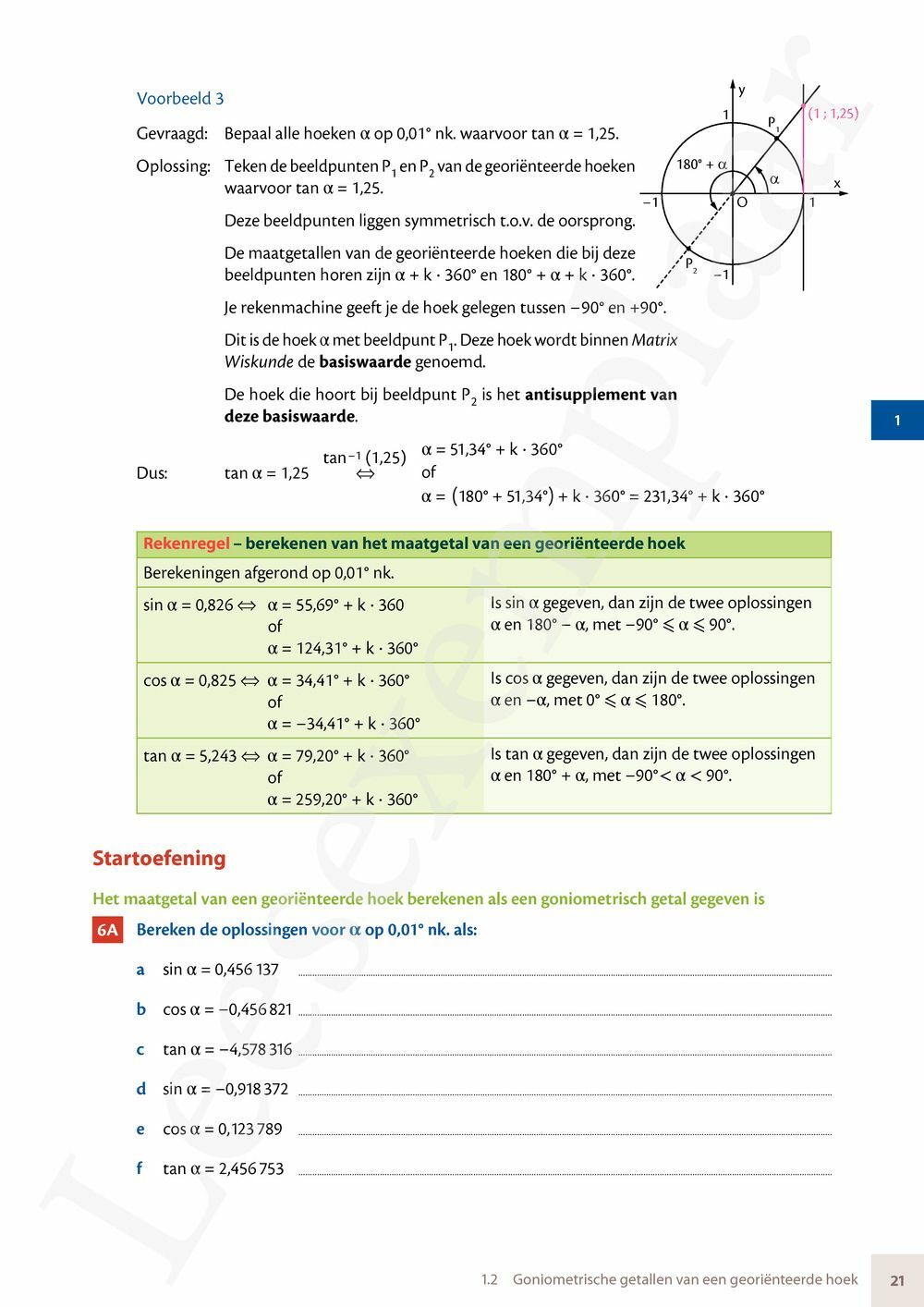 Preview: Matrix Wiskunde 5/6 Goniometrie, vectoren, ruimtemeetkunde Dubbele finaliteit Leerwerkboek (incl. Pelckmans Portaal)