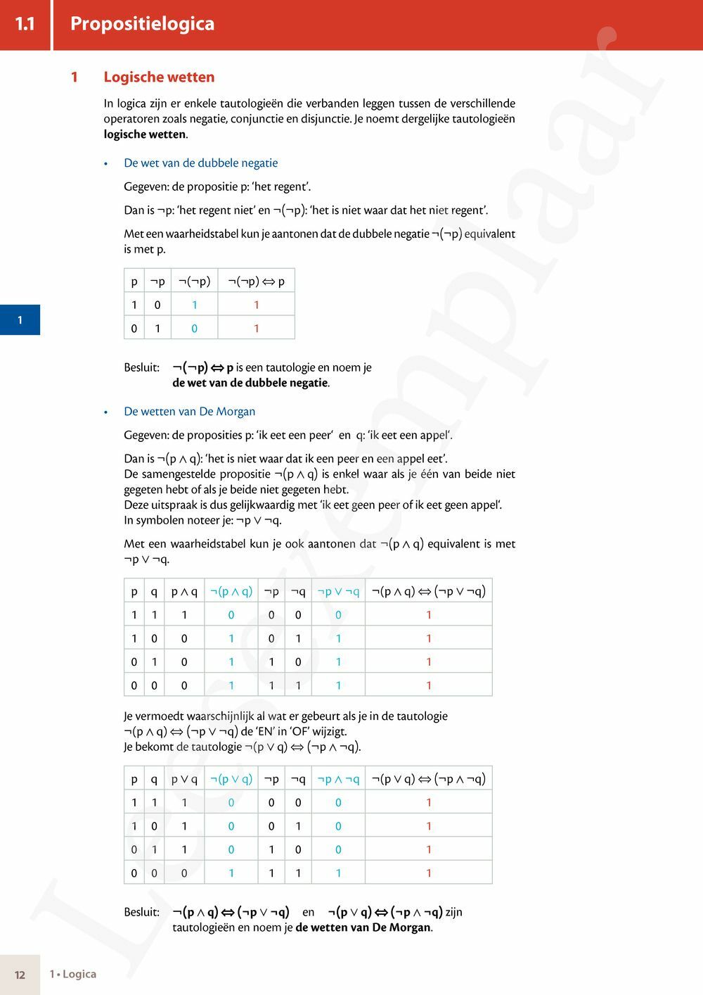 Preview: Matrix Wiskunde 5 Logica, complexe getallen Doorstroom Wetenschappen Handboek (incl. Pelckmans Portaal)