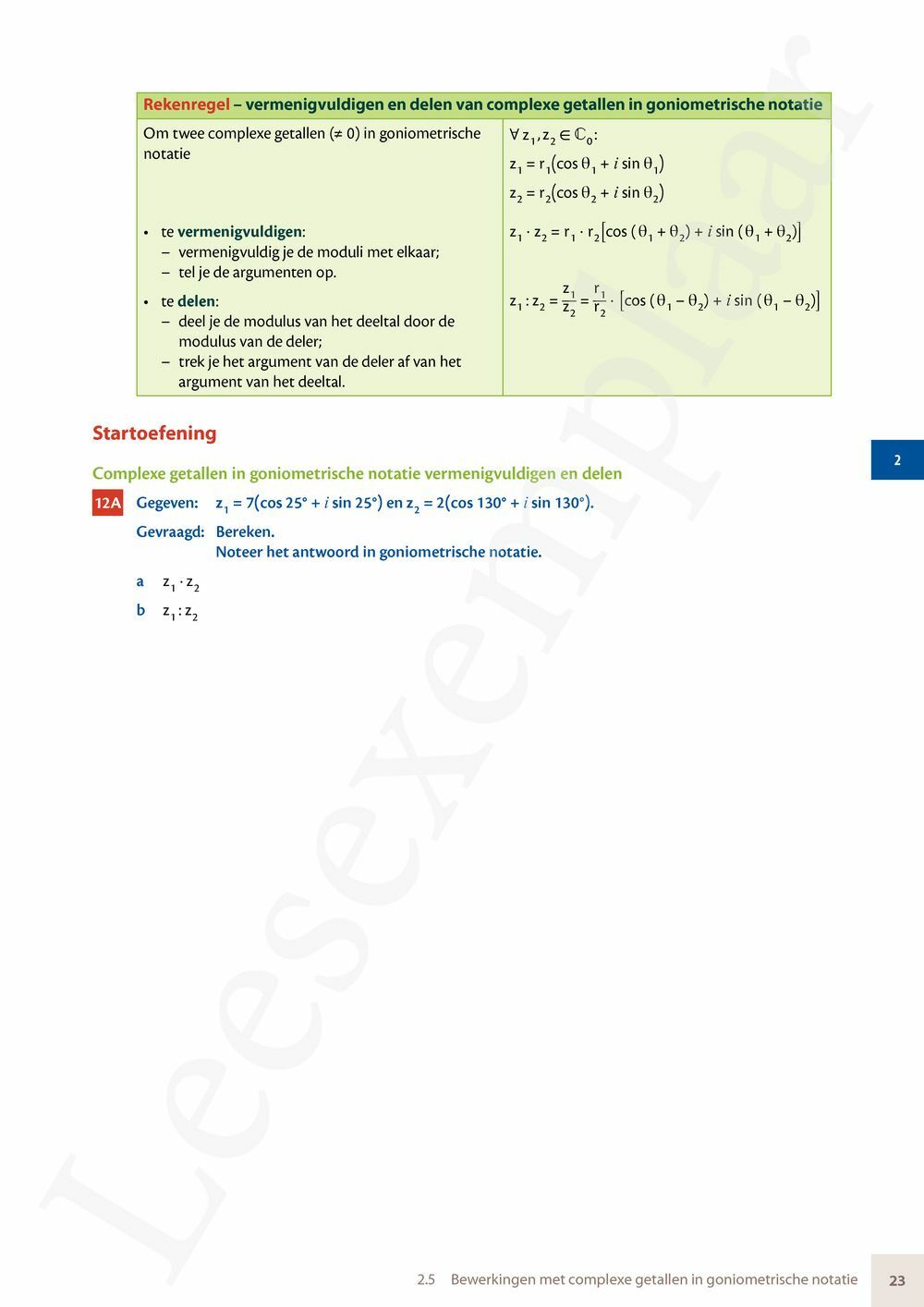 Preview: Matrix Wiskunde 5 Logica, complexe getallen Doorstroom Wetenschappen Handboek (incl. Pelckmans Portaal)