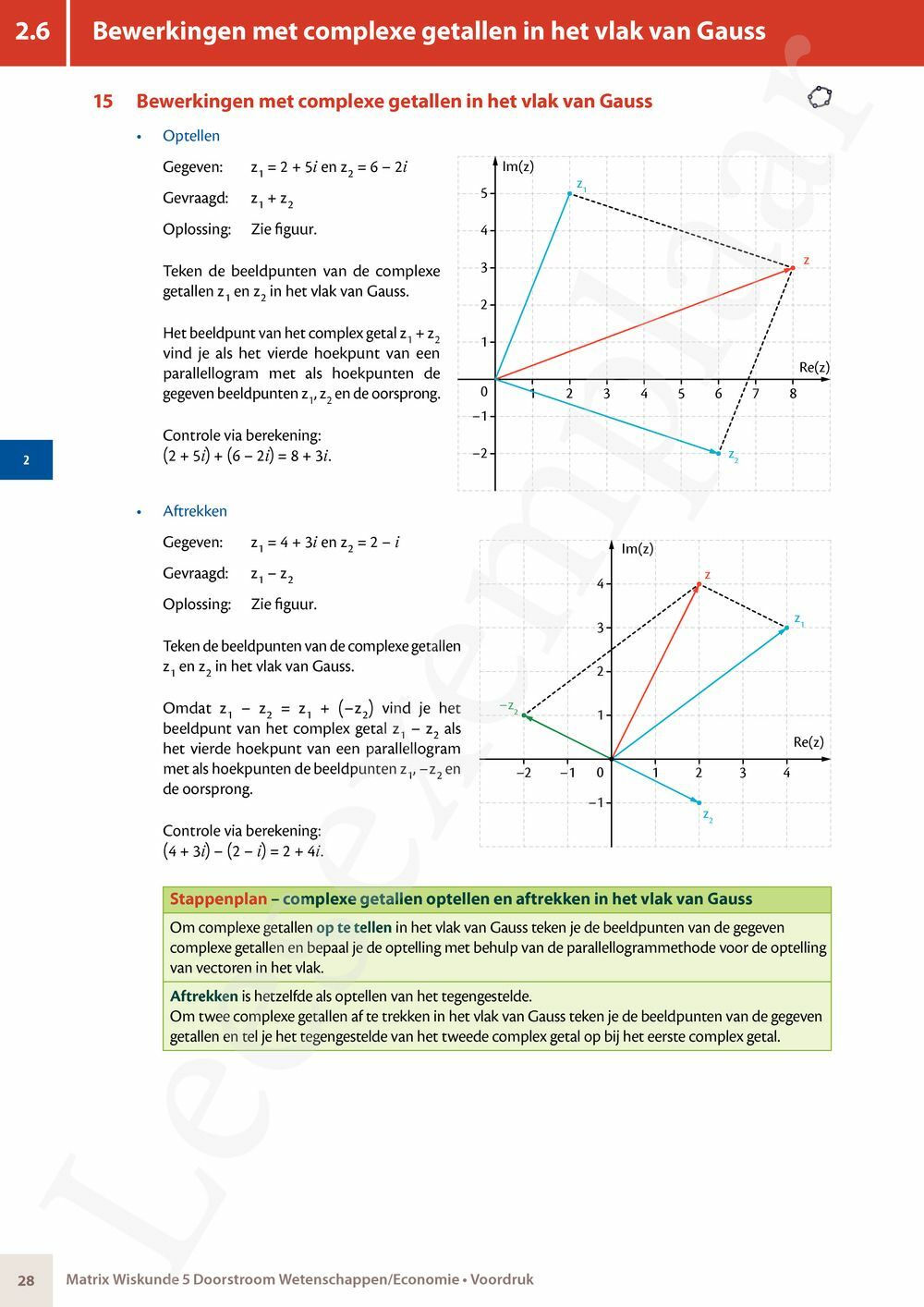 Preview: Matrix Wiskunde 5 Logica, complexe getallen Doorstroom Wetenschappen Handboek (incl. Pelckmans Portaal)