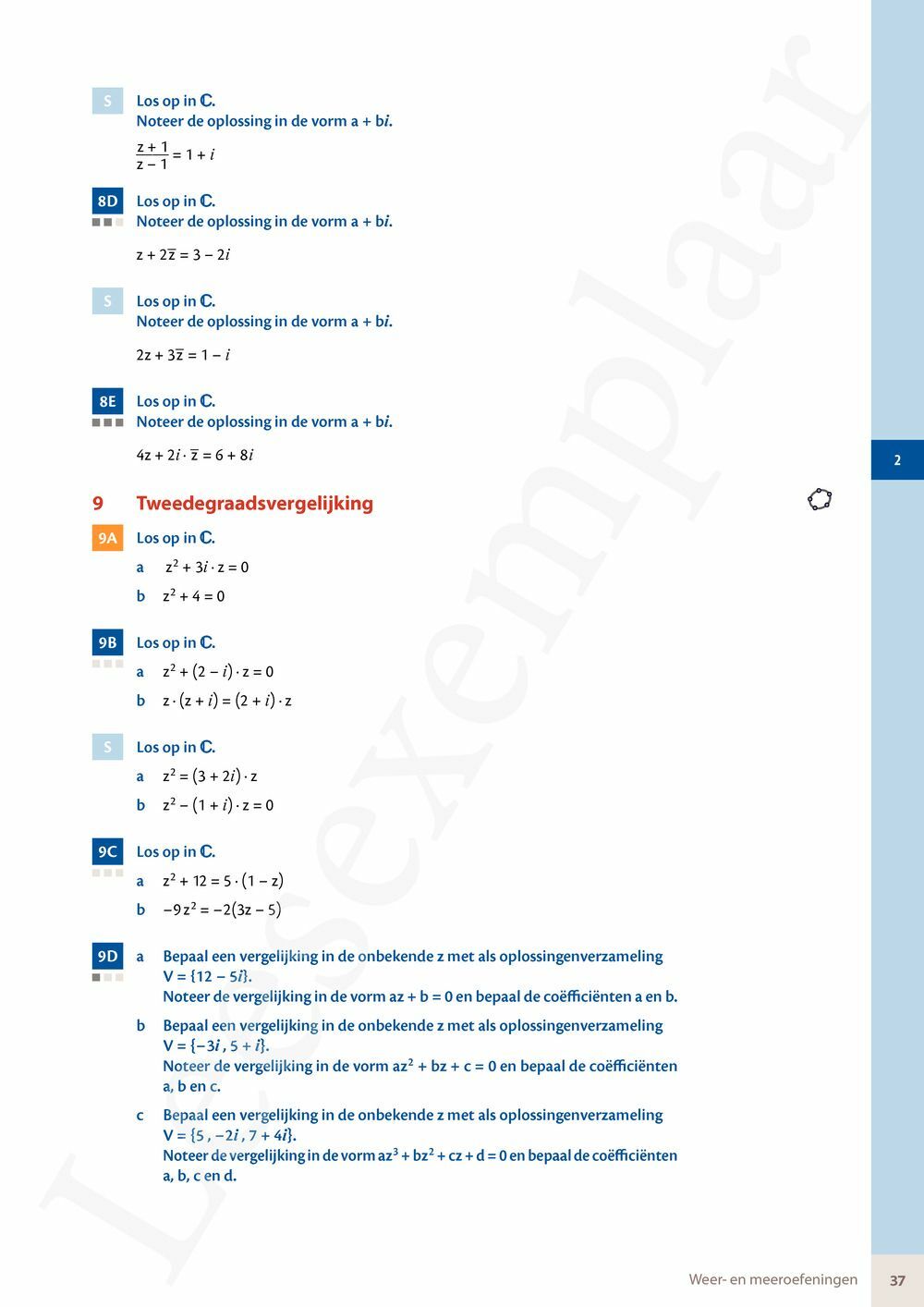 Preview: Matrix Wiskunde 5 Logica, complexe getallen Doorstroom Wetenschappen Handboek (incl. Pelckmans Portaal)