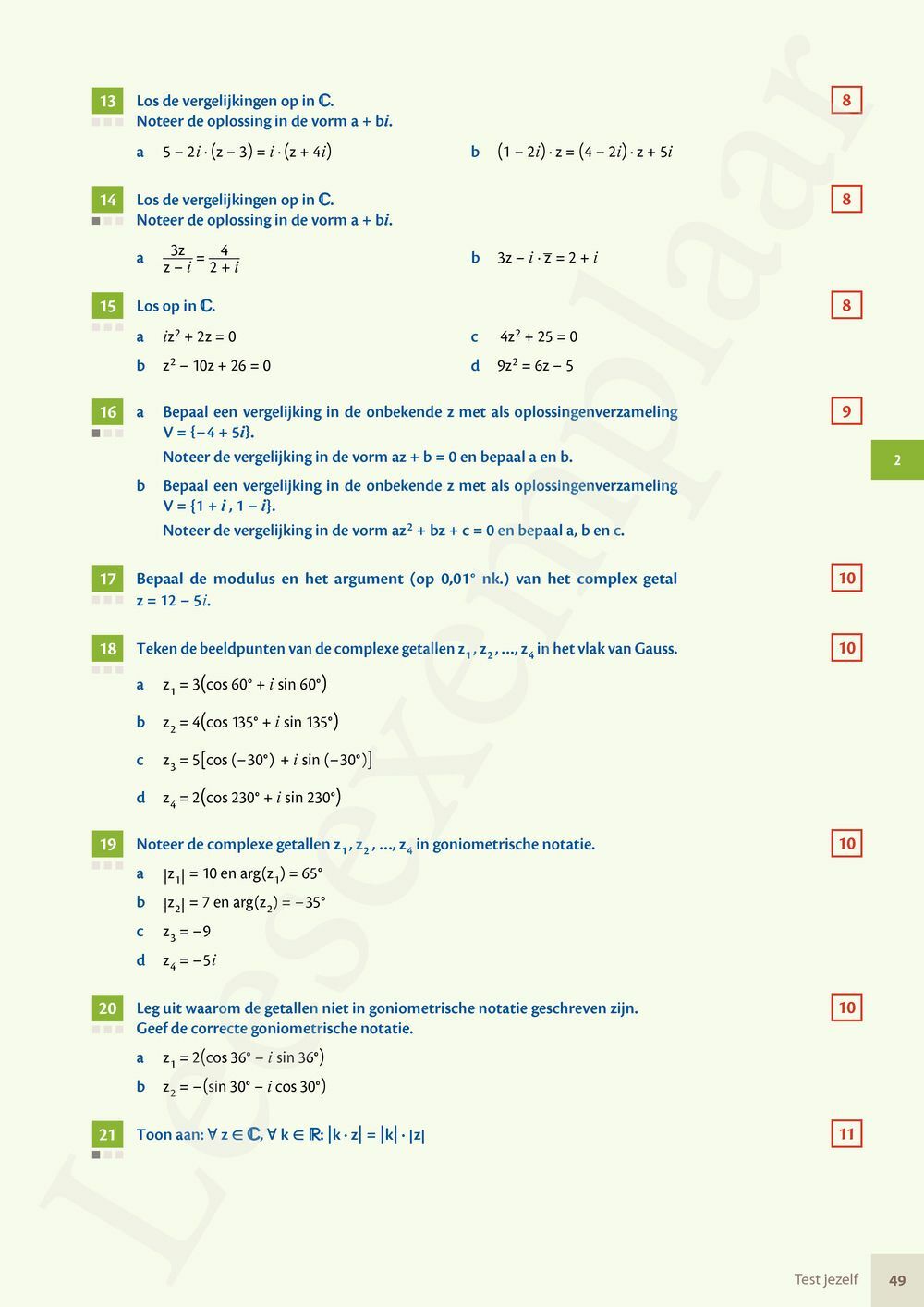 Preview: Matrix Wiskunde 5 Logica, complexe getallen Doorstroom Wetenschappen Handboek (incl. Pelckmans Portaal)