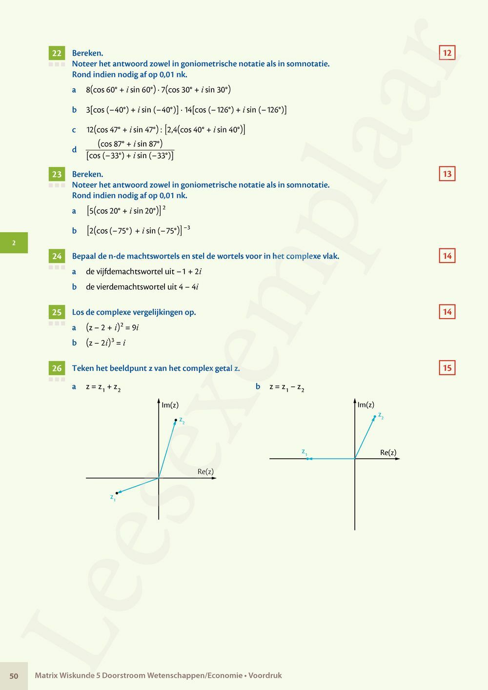 Preview: Matrix Wiskunde 5 Logica, complexe getallen Doorstroom Wetenschappen Handboek (incl. Pelckmans Portaal)