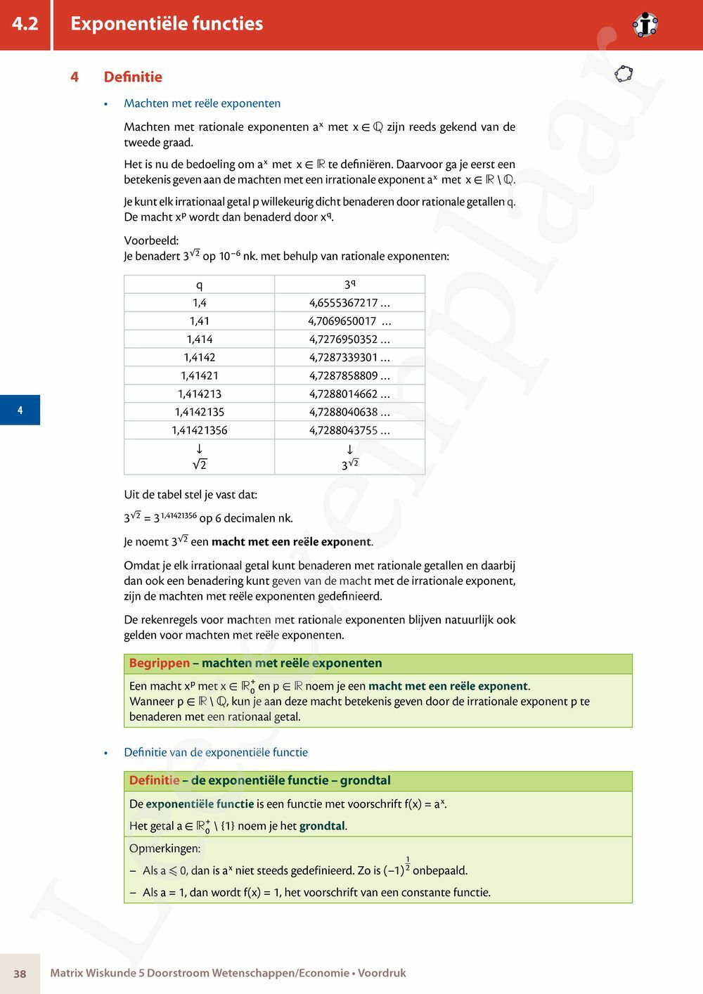 Preview: Matrix Wiskunde 5 Logica, complexe getallen Doorstroom Wetenschappen Handboek (incl. Pelckmans Portaal)