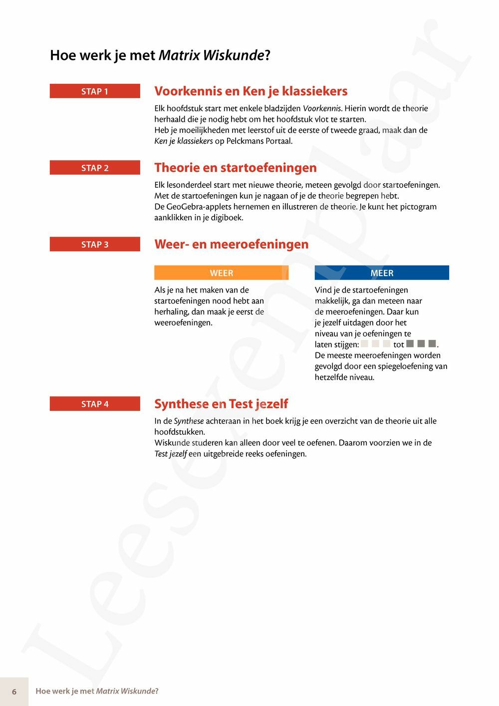 Preview: Matrix Wiskunde 5 Logica, complexe getallen Doorstroom Wetenschappen Handboek (incl. Pelckmans Portaal)