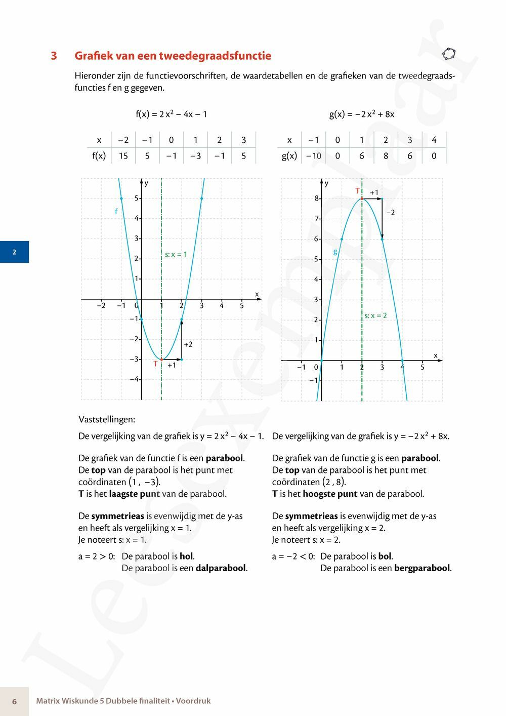 Preview: Matrix Wiskunde 5/6 Machten en wortels, exponentiële functies, logaritmen, analyse Dubbele finaliteit Leerwerkboek (incl. Pelckmans Portaal)