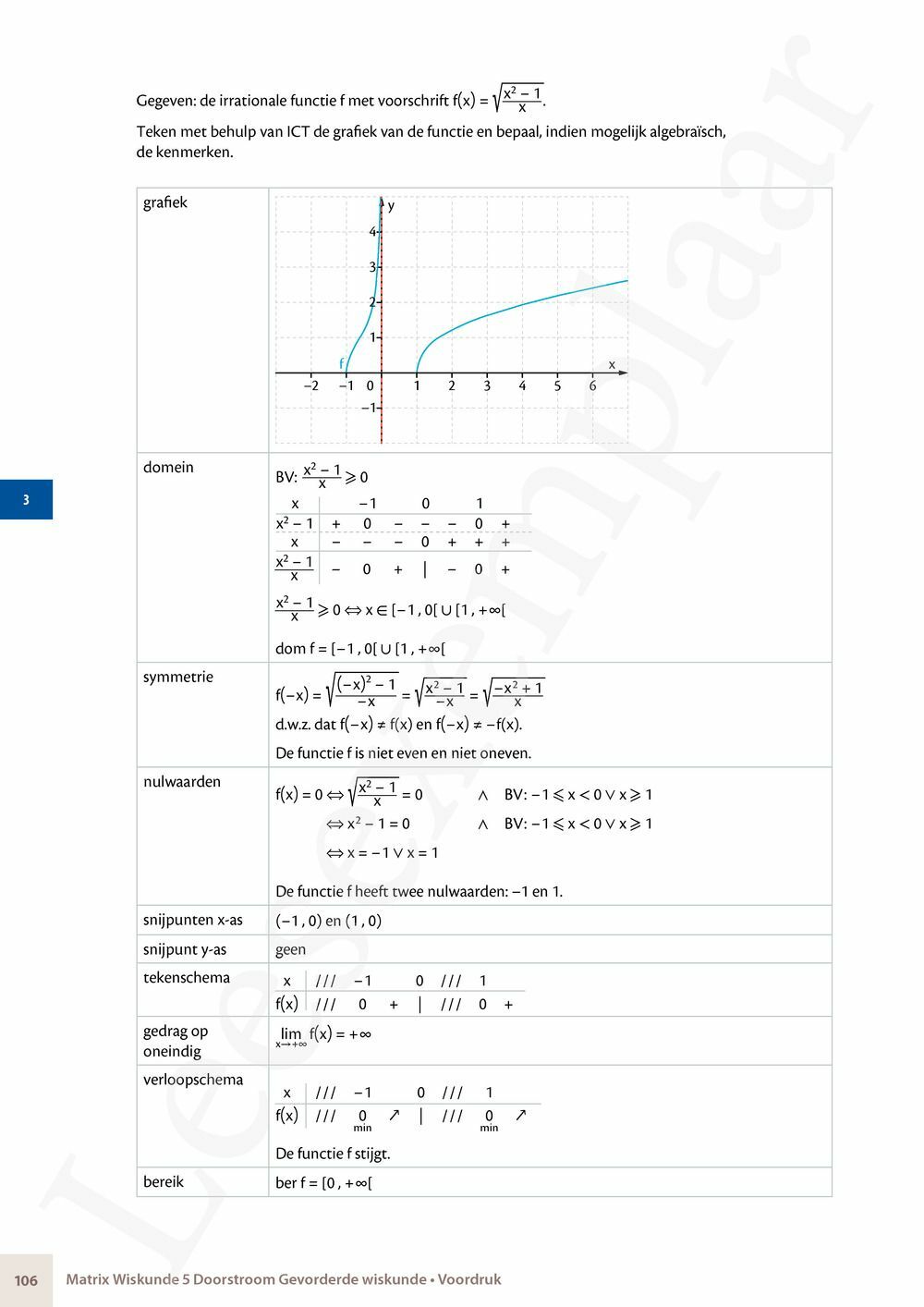 Preview: Matrix Wiskunde 5 Analyse deel 2: rijen, continuïteit, limieten, afgeleiden en verloop van functies Doorstroom Gevorderde wiskunde Handboek (incl. Pelckmans Portaal)