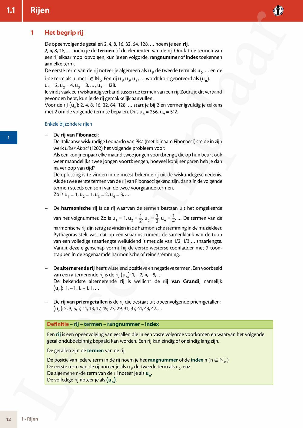 Preview: Matrix Wiskunde 5 Analyse deel 2: rijen, continuïteit, limieten, afgeleiden en verloop van functies Doorstroom Gevorderde wiskunde Handboek (incl. Pelckmans Portaal)