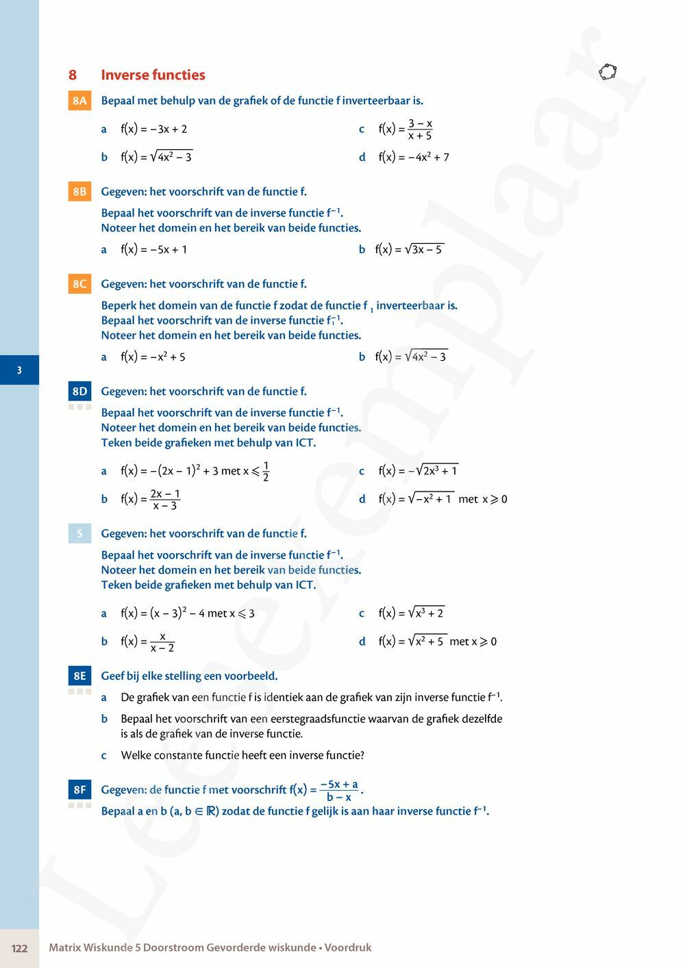 Preview: Matrix Wiskunde 5 Analyse deel 2: rijen, continuïteit, limieten, afgeleiden en verloop van functies Doorstroom Gevorderde wiskunde Handboek (incl. Pelckmans Portaal)