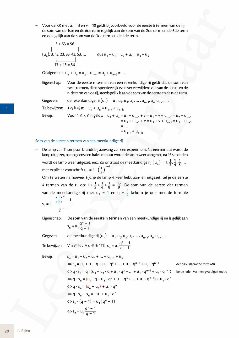 Preview: Matrix Wiskunde 5 Analyse deel 2: rijen, continuïteit, limieten, afgeleiden en verloop van functies Doorstroom Gevorderde wiskunde Handboek (incl. Pelckmans Portaal)