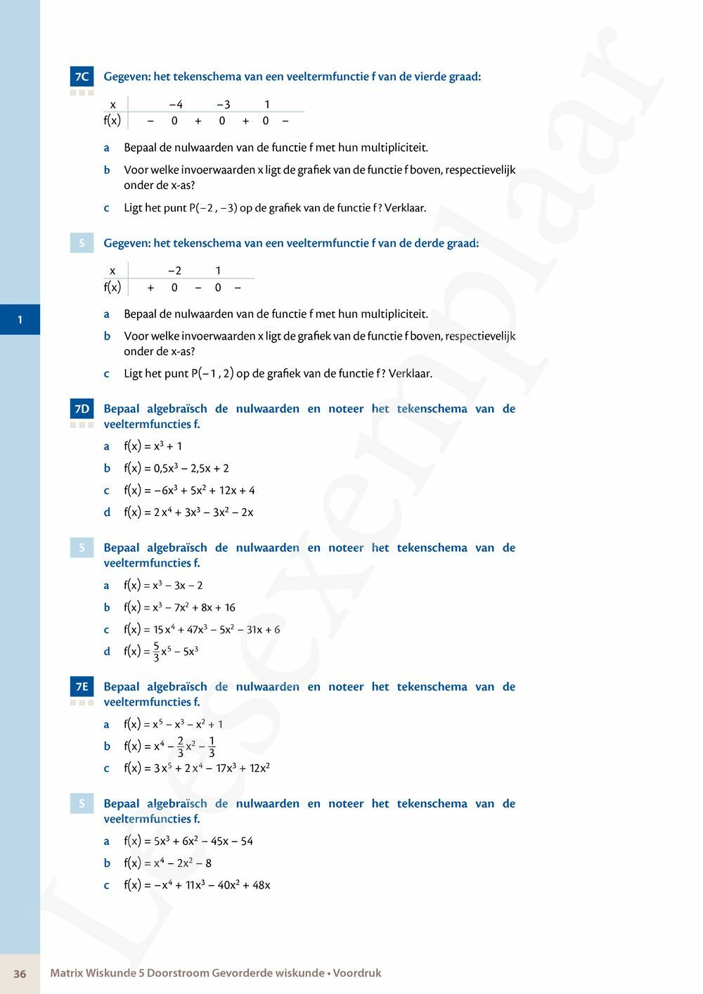 Preview: Matrix Wiskunde 5 Analyse deel 2: rijen, continuïteit, limieten, afgeleiden en verloop van functies Doorstroom Gevorderde wiskunde Handboek (incl. Pelckmans Portaal)