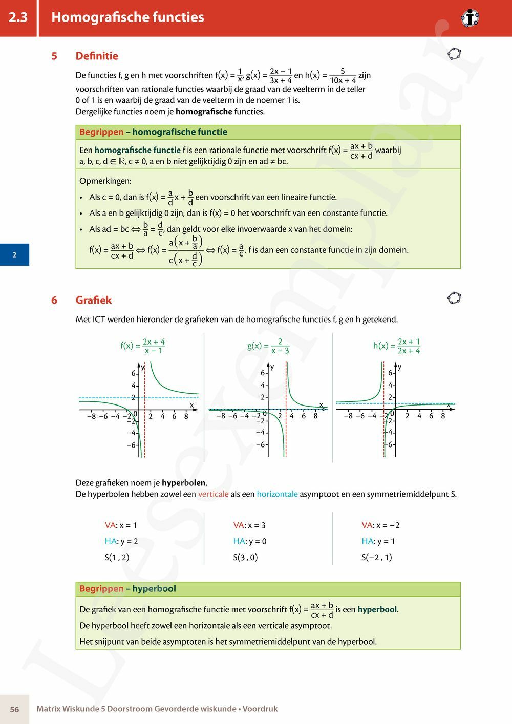 Preview: Matrix Wiskunde 5 Analyse deel 2: rijen, continuïteit, limieten, afgeleiden en verloop van functies Doorstroom Gevorderde wiskunde Handboek (incl. Pelckmans Portaal)