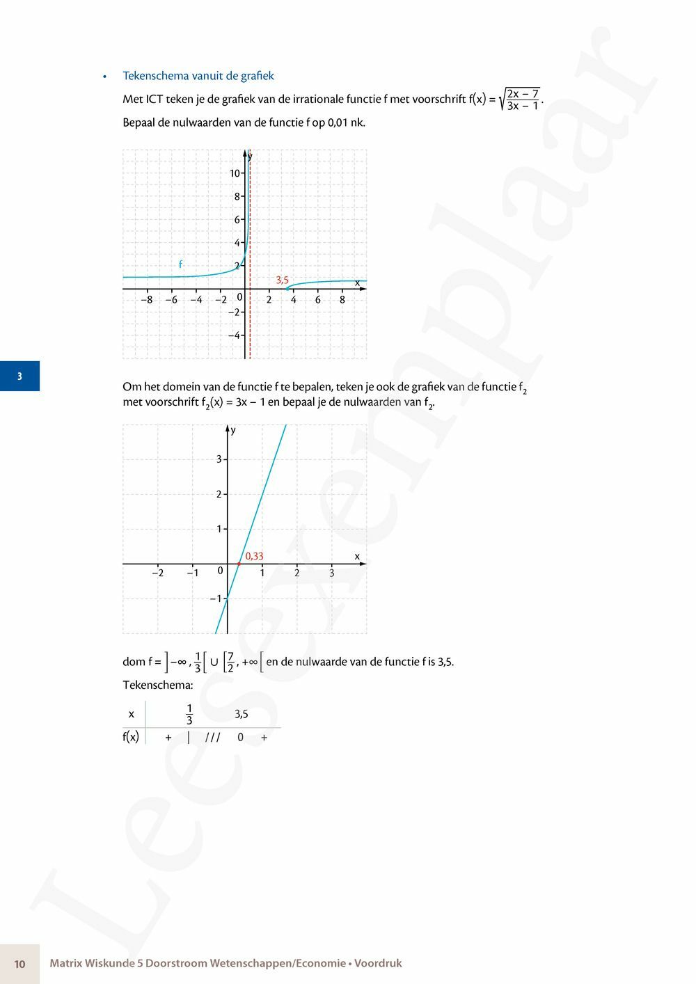 Preview: Matrix Wiskunde 5 Analyse deel 2: rijen, continuïteit, limieten, afgeleiden en verloop van functies Doorstroom Wetenschappen, Doorstroom Economie Handboek (incl. Pelckmans Portaal)