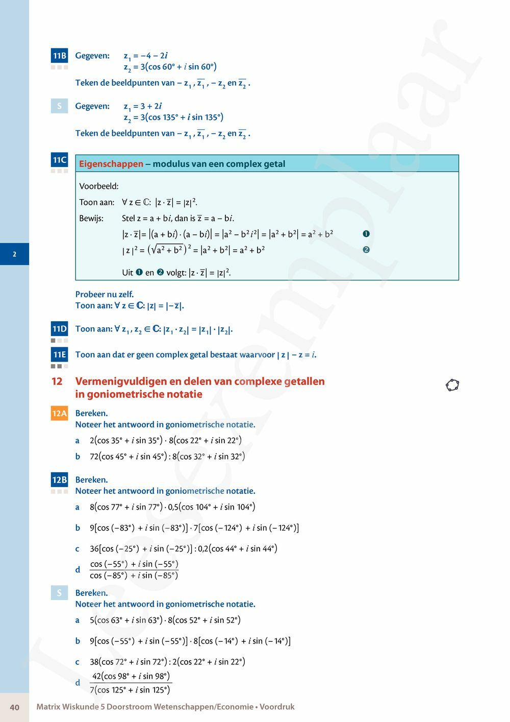 Preview: Matrix Wiskunde 5 Analyse deel 2: rijen, continuïteit, limieten, afgeleiden en verloop van functies Doorstroom Wetenschappen, Doorstroom Economie Handboek (incl. Pelckmans Portaal)