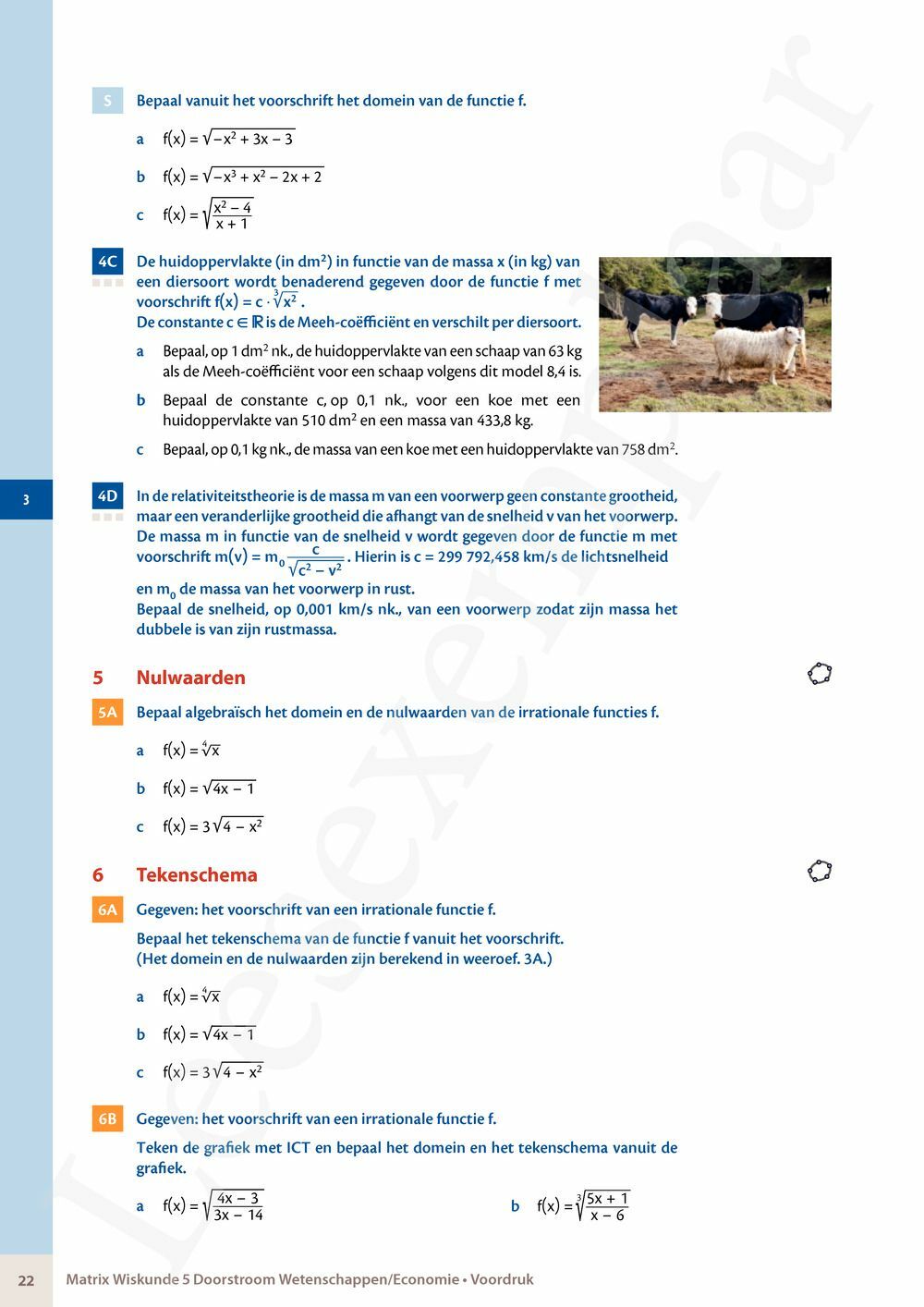 Preview: Matrix Wiskunde 5 Analyse deel 2: rijen, continuïteit, limieten, afgeleiden en verloop van functies Doorstroom Wetenschappen, Doorstroom Economie Handboek (incl. Pelckmans Portaal)