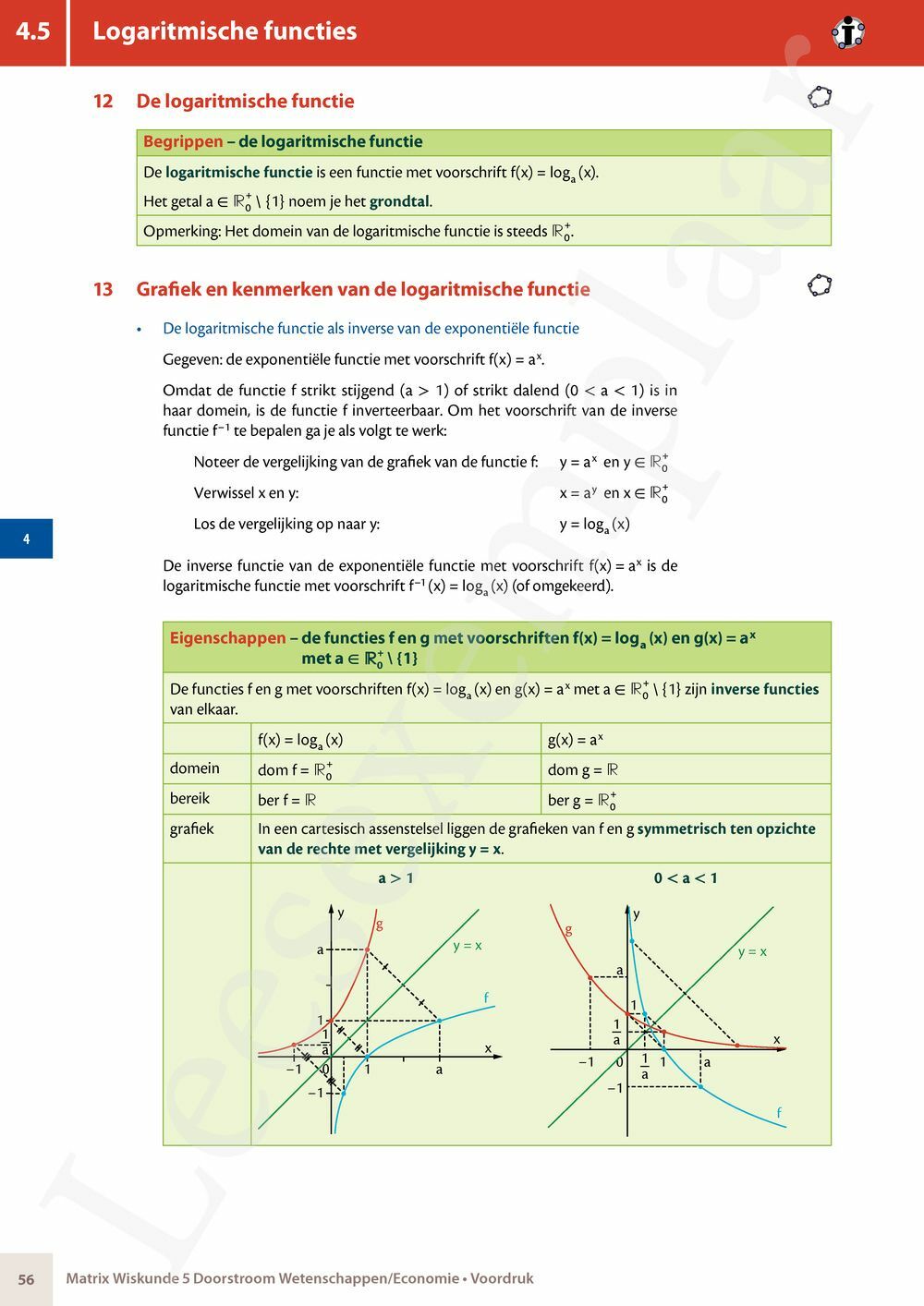 Preview: Matrix Wiskunde 5 Analyse deel 2: rijen, continuïteit, limieten, afgeleiden en verloop van functies Doorstroom Wetenschappen, Doorstroom Economie Handboek (incl. Pelckmans Portaal)