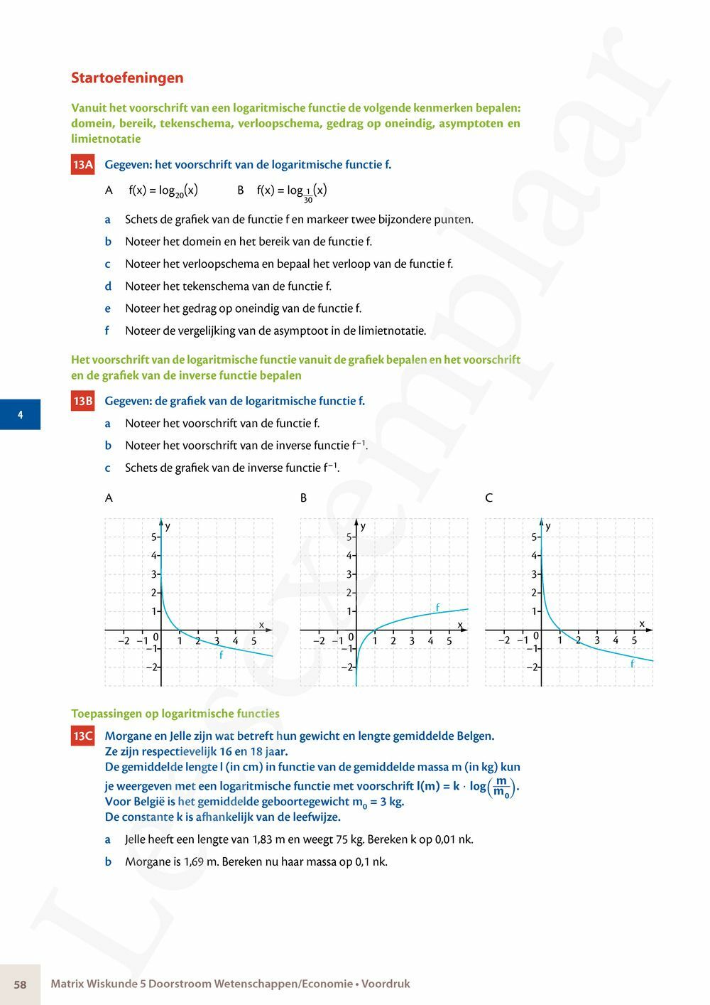 Preview: Matrix Wiskunde 5 Analyse deel 2: rijen, continuïteit, limieten, afgeleiden en verloop van functies Doorstroom Wetenschappen, Doorstroom Economie Handboek (incl. Pelckmans Portaal)