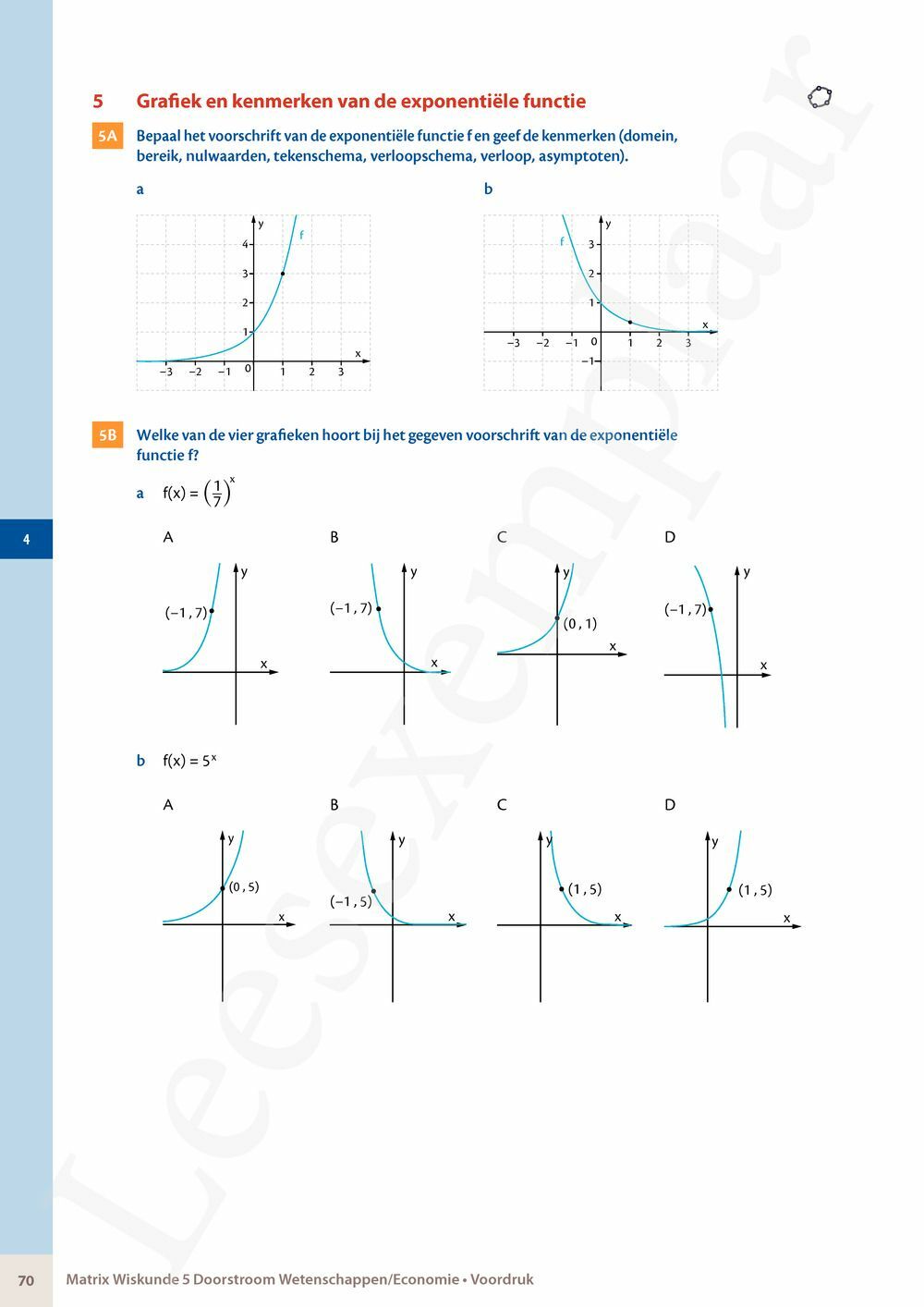 Preview: Matrix Wiskunde 5 Analyse deel 2: rijen, continuïteit, limieten, afgeleiden en verloop van functies Doorstroom Wetenschappen, Doorstroom Economie Handboek (incl. Pelckmans Portaal)