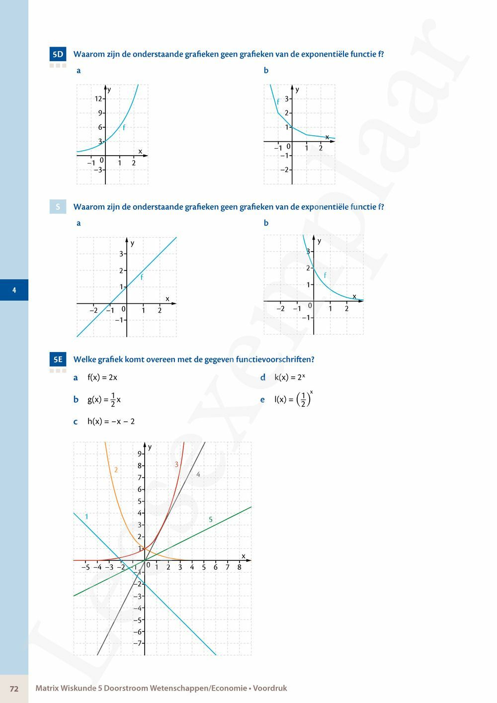 Preview: Matrix Wiskunde 5 Analyse deel 2: rijen, continuïteit, limieten, afgeleiden en verloop van functies Doorstroom Wetenschappen, Doorstroom Economie Handboek (incl. Pelckmans Portaal)