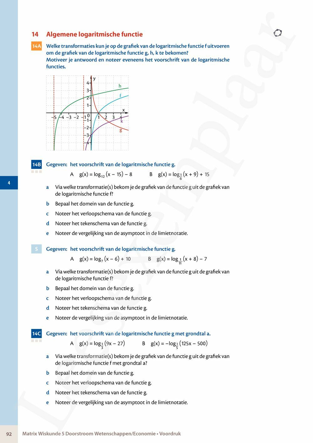 Preview: Matrix Wiskunde 5 Analyse deel 2: rijen, continuïteit, limieten, afgeleiden en verloop van functies Doorstroom Wetenschappen, Doorstroom Economie Handboek (incl. Pelckmans Portaal)