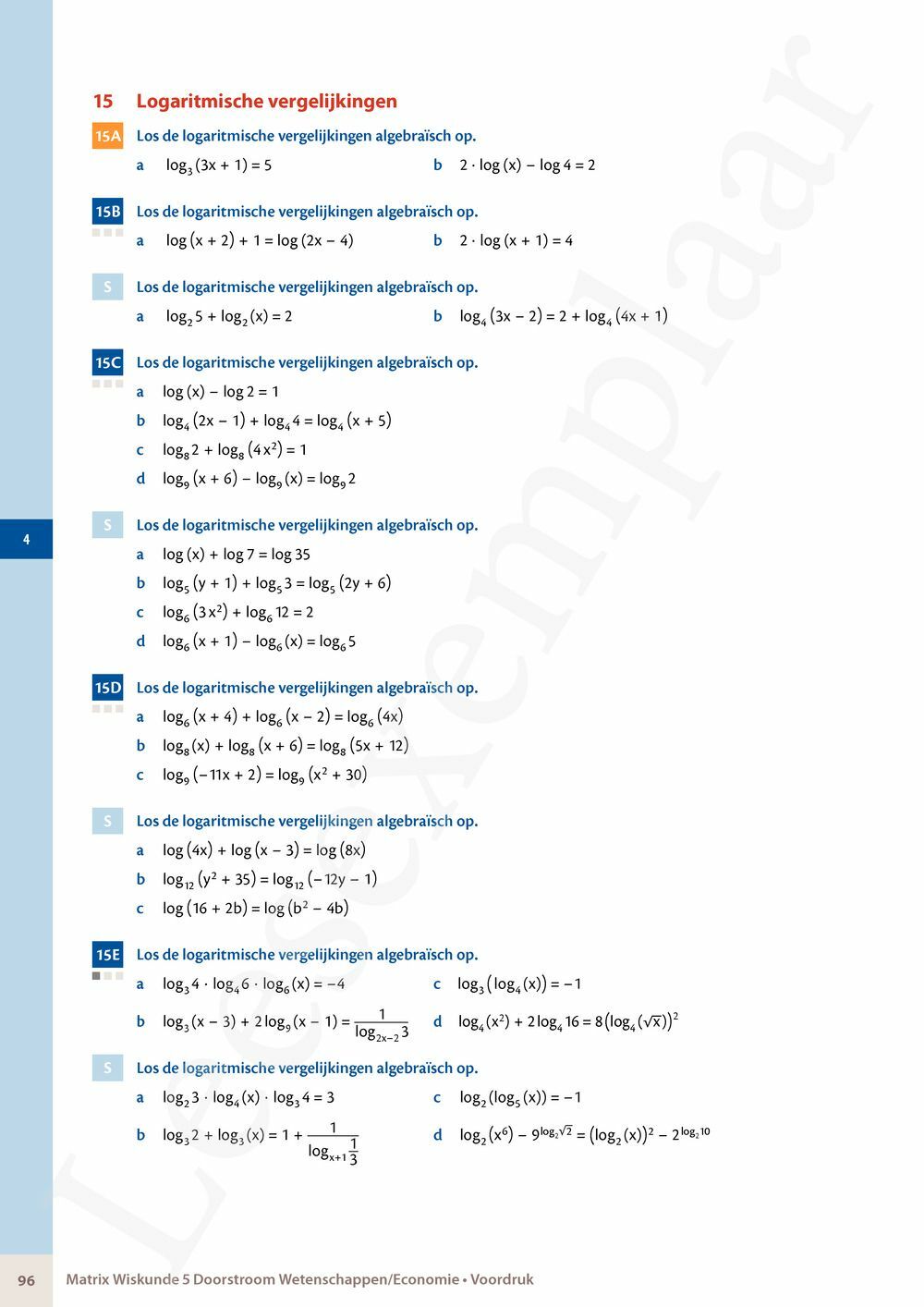 Preview: Matrix Wiskunde 5 Analyse deel 2: rijen, continuïteit, limieten, afgeleiden en verloop van functies Doorstroom Wetenschappen, Doorstroom Economie Handboek (incl. Pelckmans Portaal)