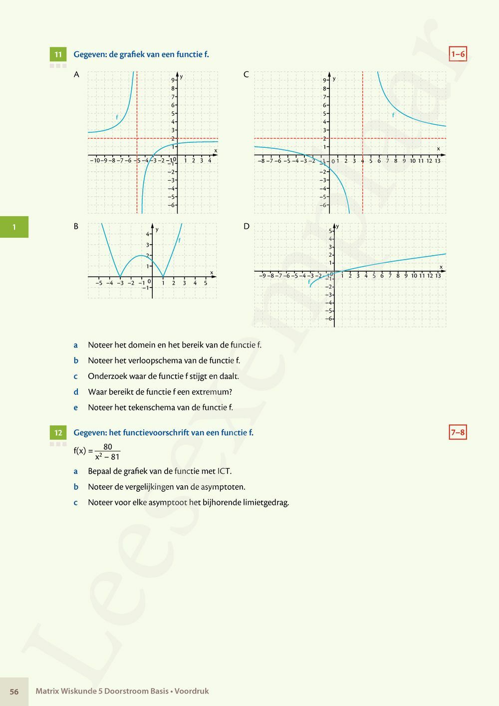 Preview: Matrix Wiskunde 5/6 Kansrekenen, statistiek Doorstroom Basis en Dubbele finaliteit Leerwerkboek (incl. Pelckmans Portaal)