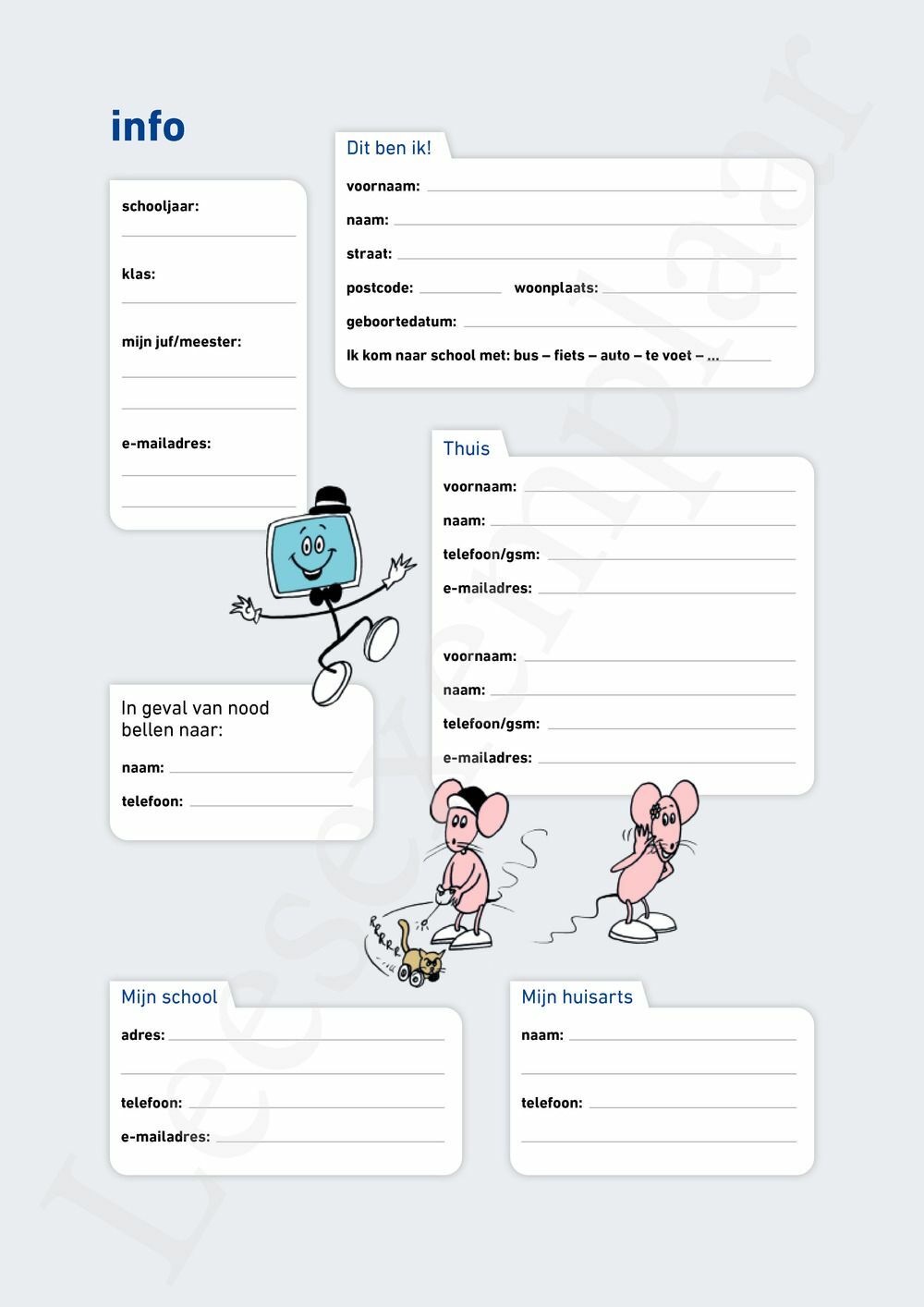 Preview: Schoolagenda vijfde leerjaar