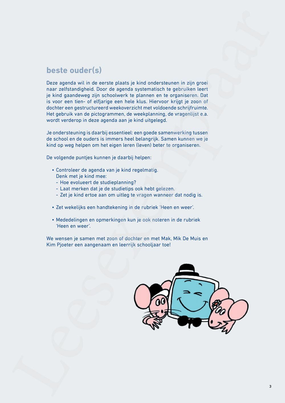 Preview: Schoolagenda vijfde leerjaar