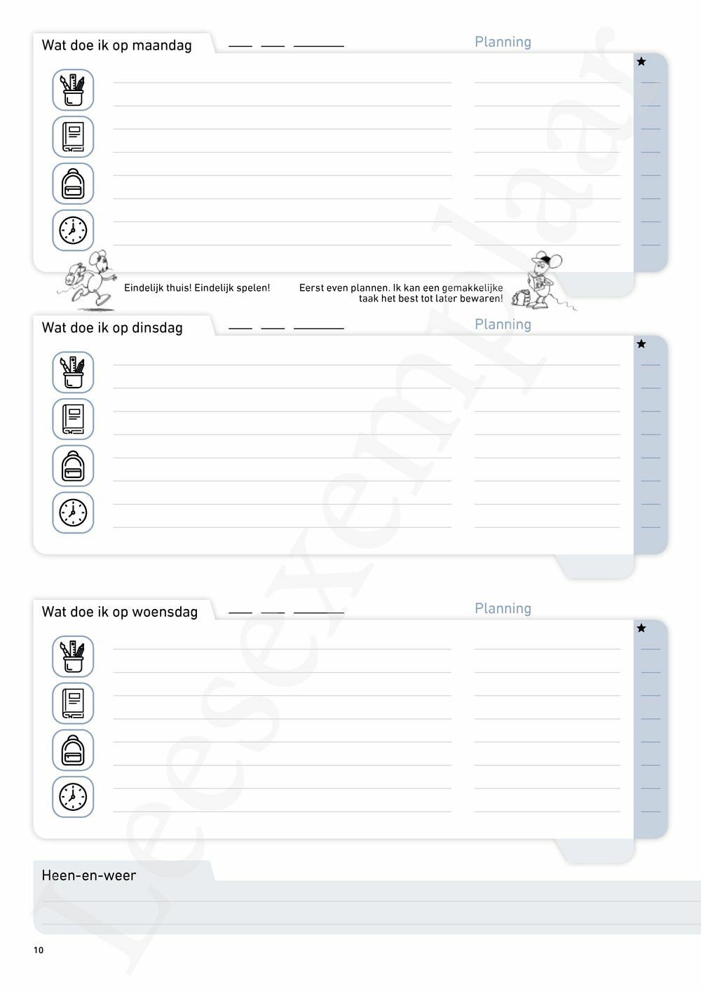 Preview: Schoolagenda vijfde leerjaar