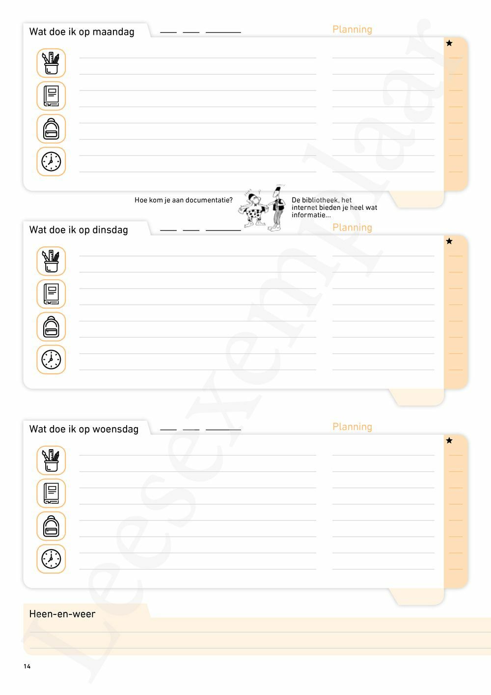 Preview: Schoolagenda zesde leerjaar
