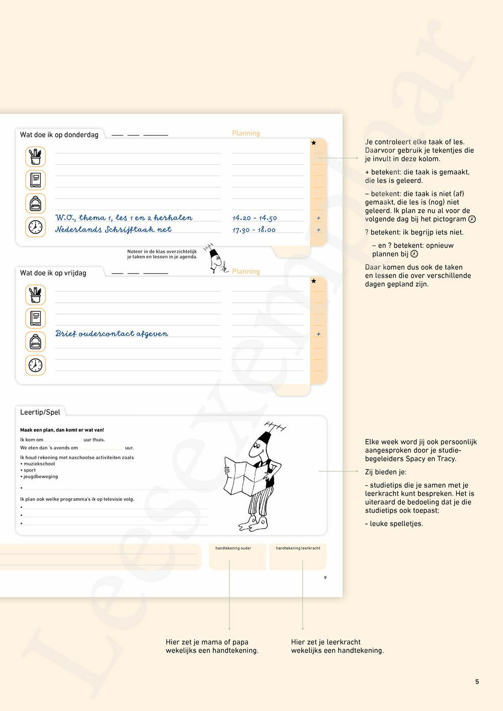 Preview: Schoolagenda zesde leerjaar