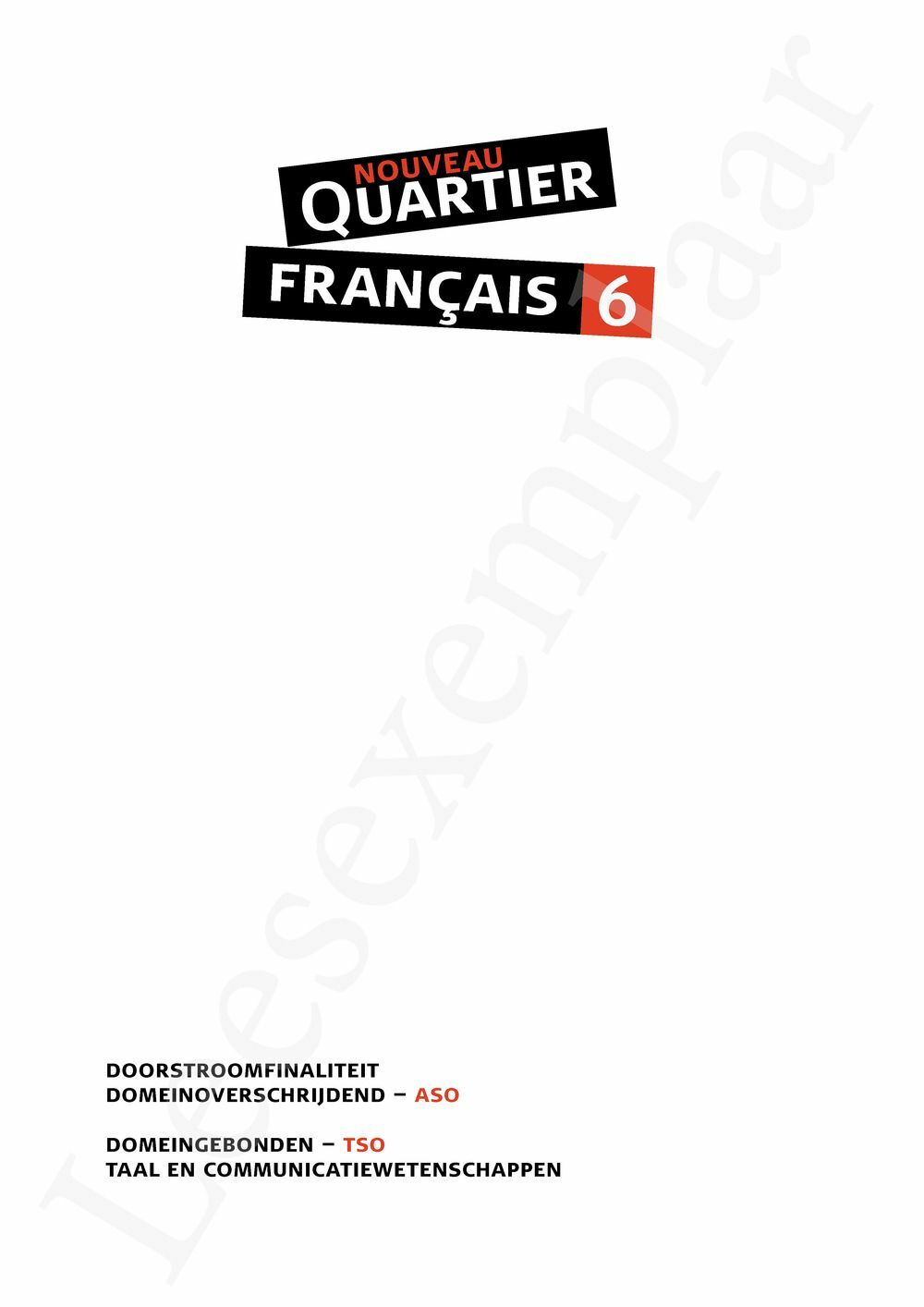 Preview: Nouveau Quartier français 6 Livre de l'élève (incl. Pelckmans Portaal)