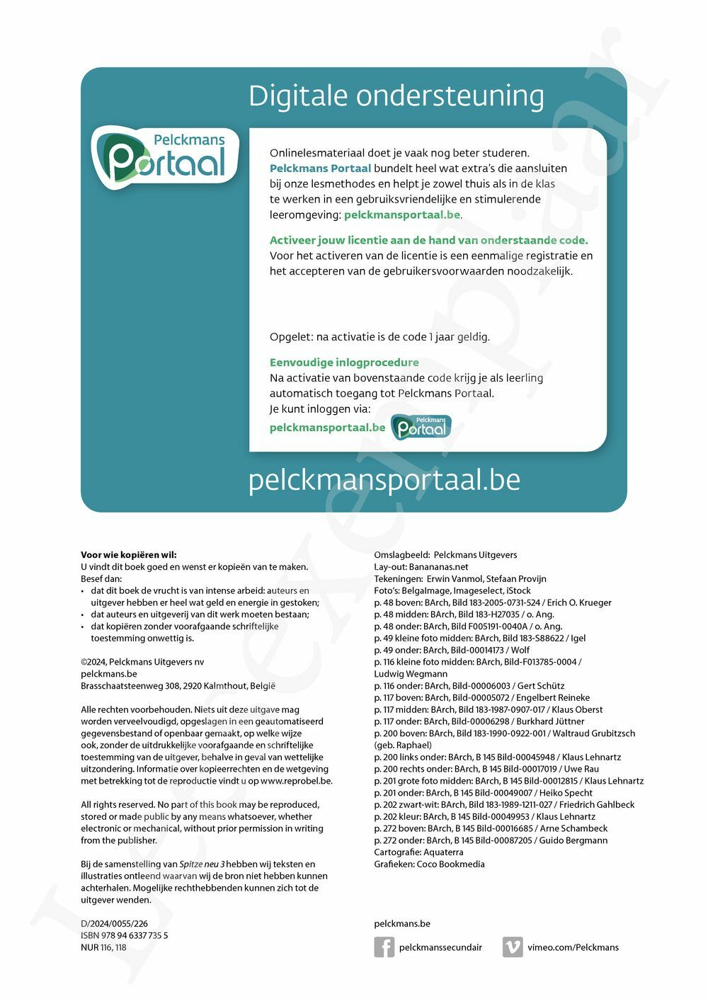 Preview: Spitze neu 3 Leerwerkboek (incl. Pelckmans Portaal)