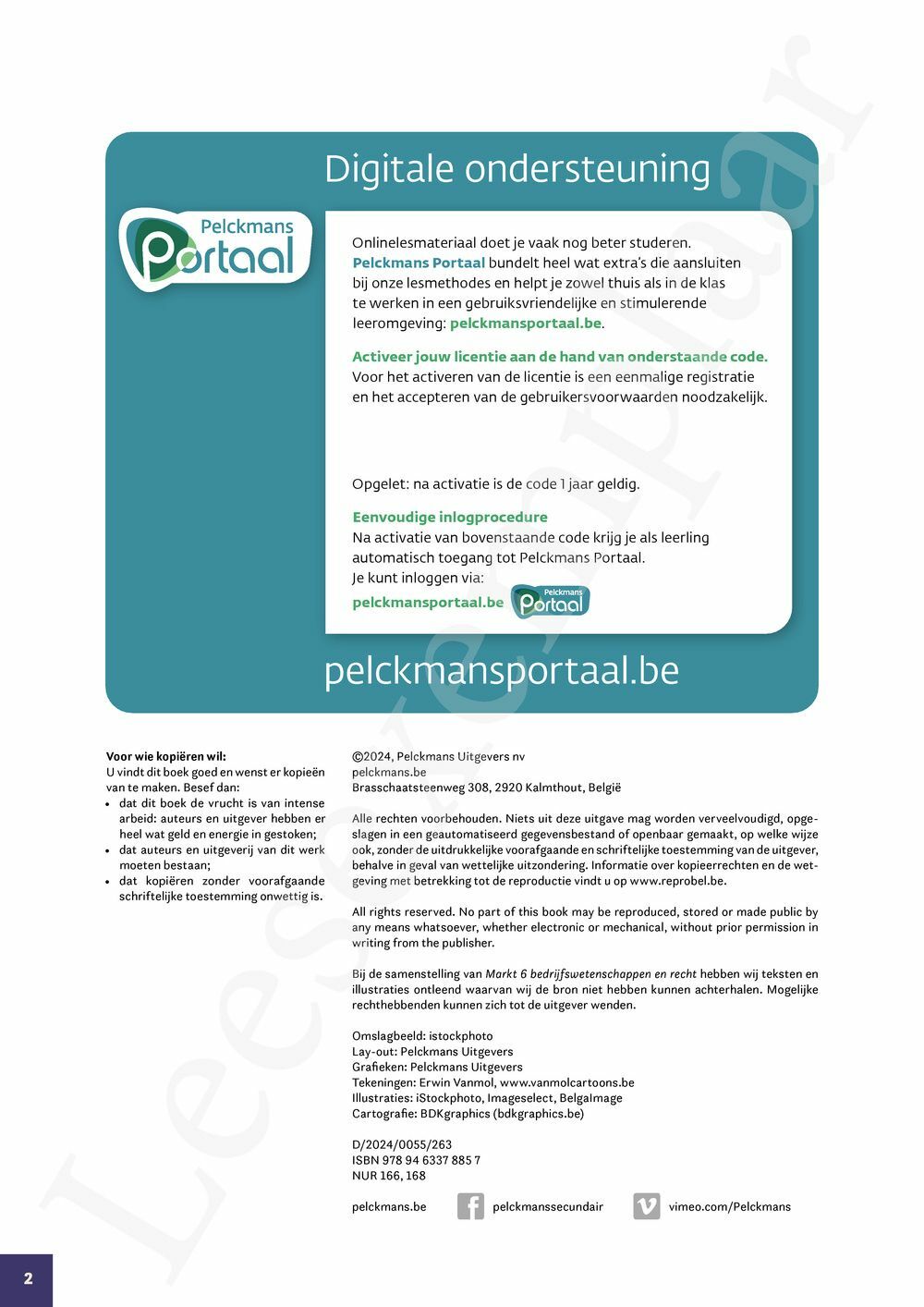 Preview: Markt 6 Bedrijfswetenschappen en Recht Handboek (incl. Pelckmans Portaal)