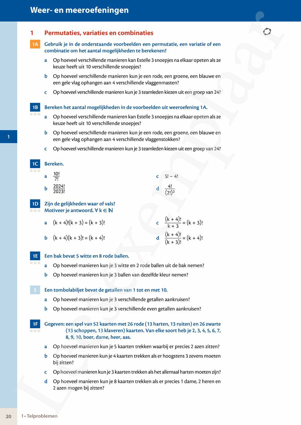 Preview: Matrix Wiskunde 6 Statistiek, kansrekenen, telproblemen Doorstroom Gevorderde wiskunde Handboek (incl. Pelckmans Portaal)