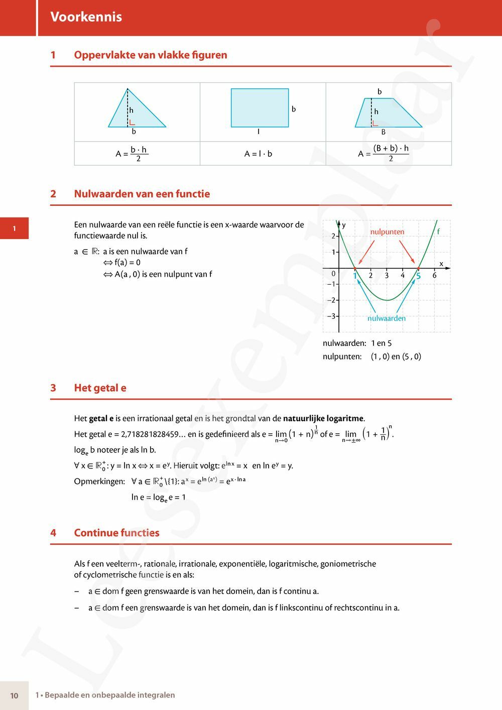 Preview: Matrix Wiskunde 6 Analyse deel 3: integralen Doorstroom Wetenschappen, Doorstroom Economie Handboek (incl. Pelckmans Portaal)