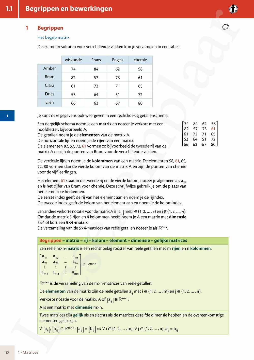 Preview: Matrix Wiskunde 6 Matrices Doorstroom Wetenschappen, Doorstroom Economie Handboek (incl. Pelckmans Portaal)