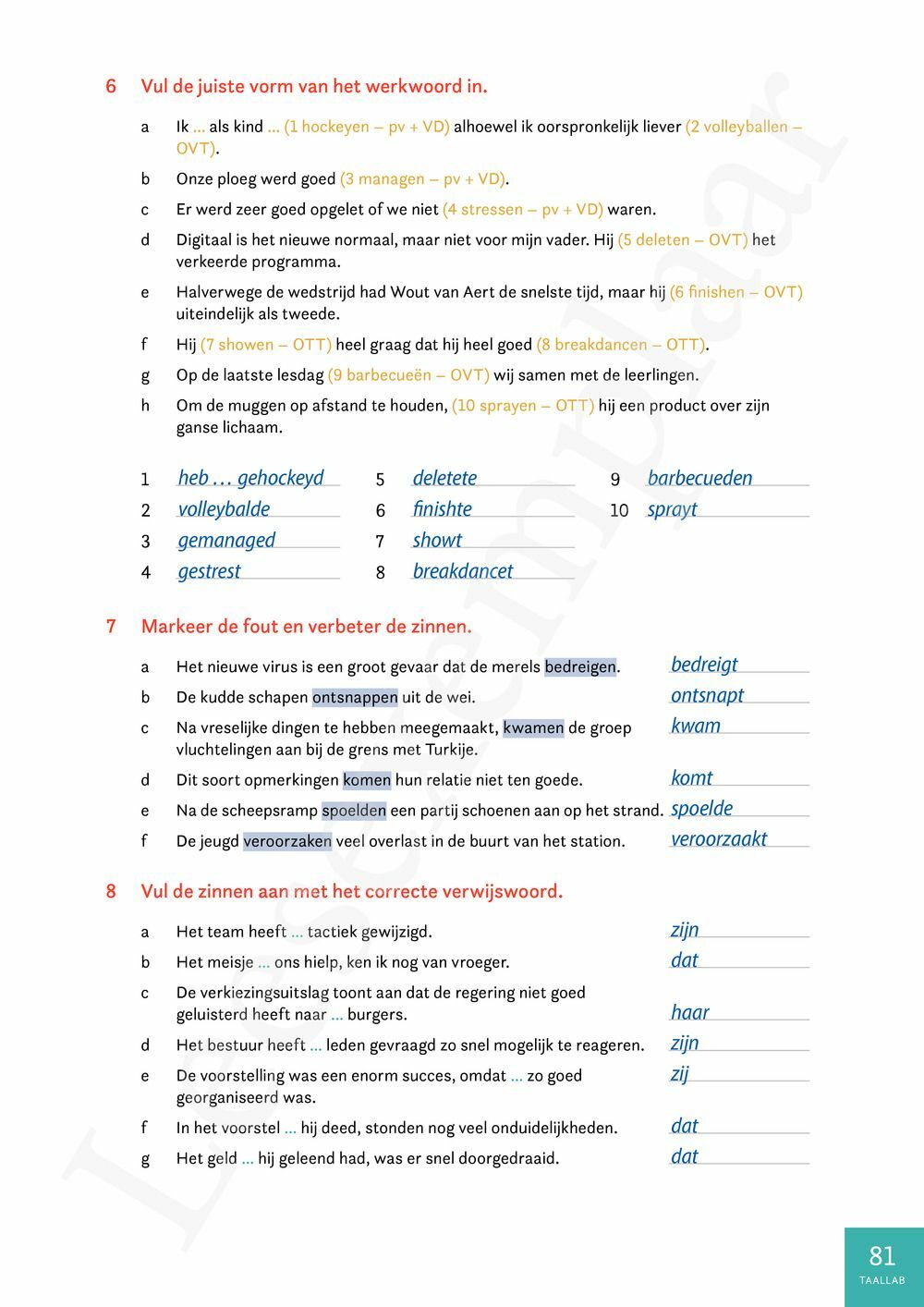 Preview: Match 6 Maatschappelijke vorming-Nederlands Leerwerkboek (incl. Pelckmans Portaal)