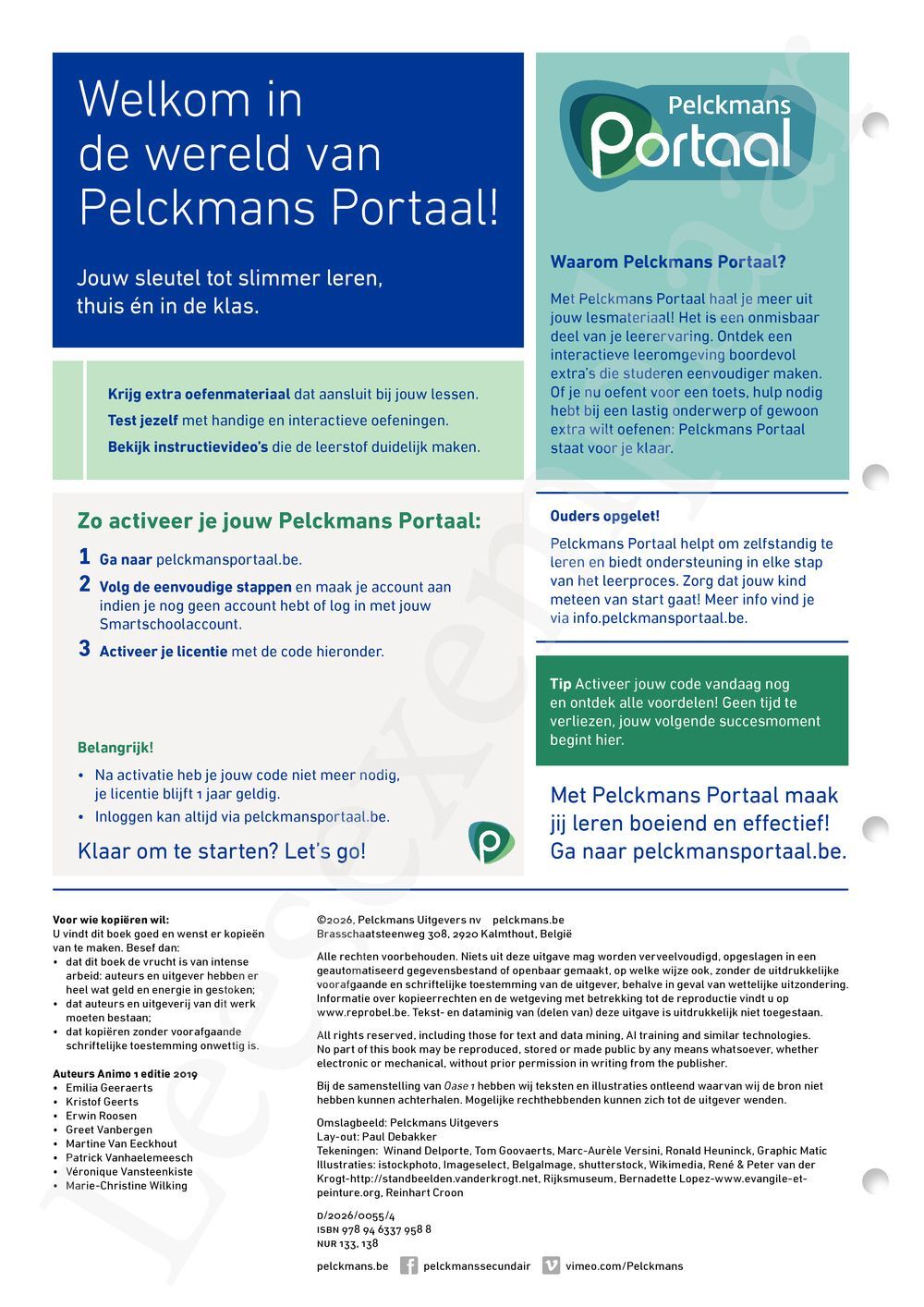Preview: Oase 1 Leerwerkboek (incl. Pelckmans Portaal)