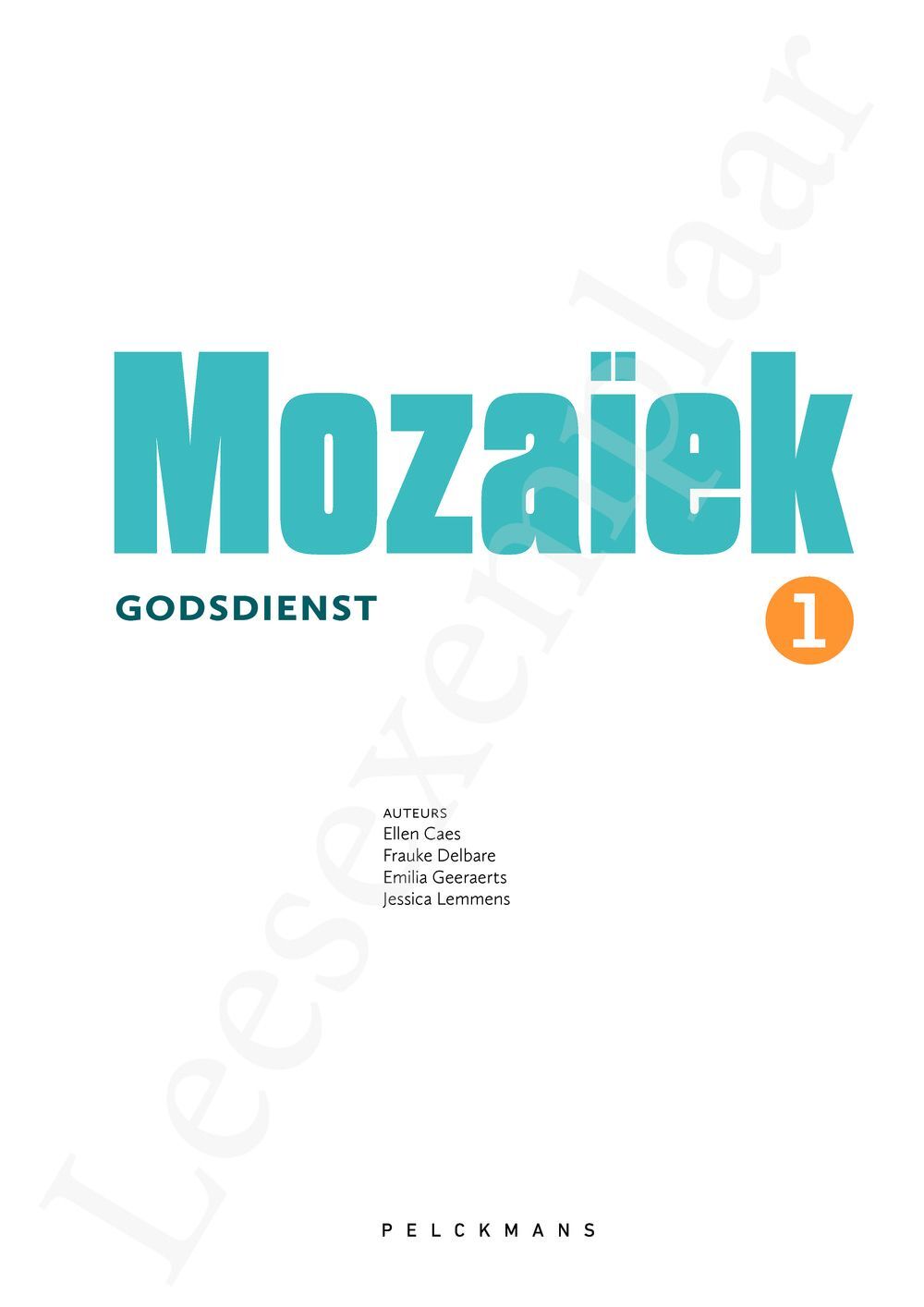 Preview: Mozaïek 1 Leerwerkboek (incl. Pelckmans Portaal)