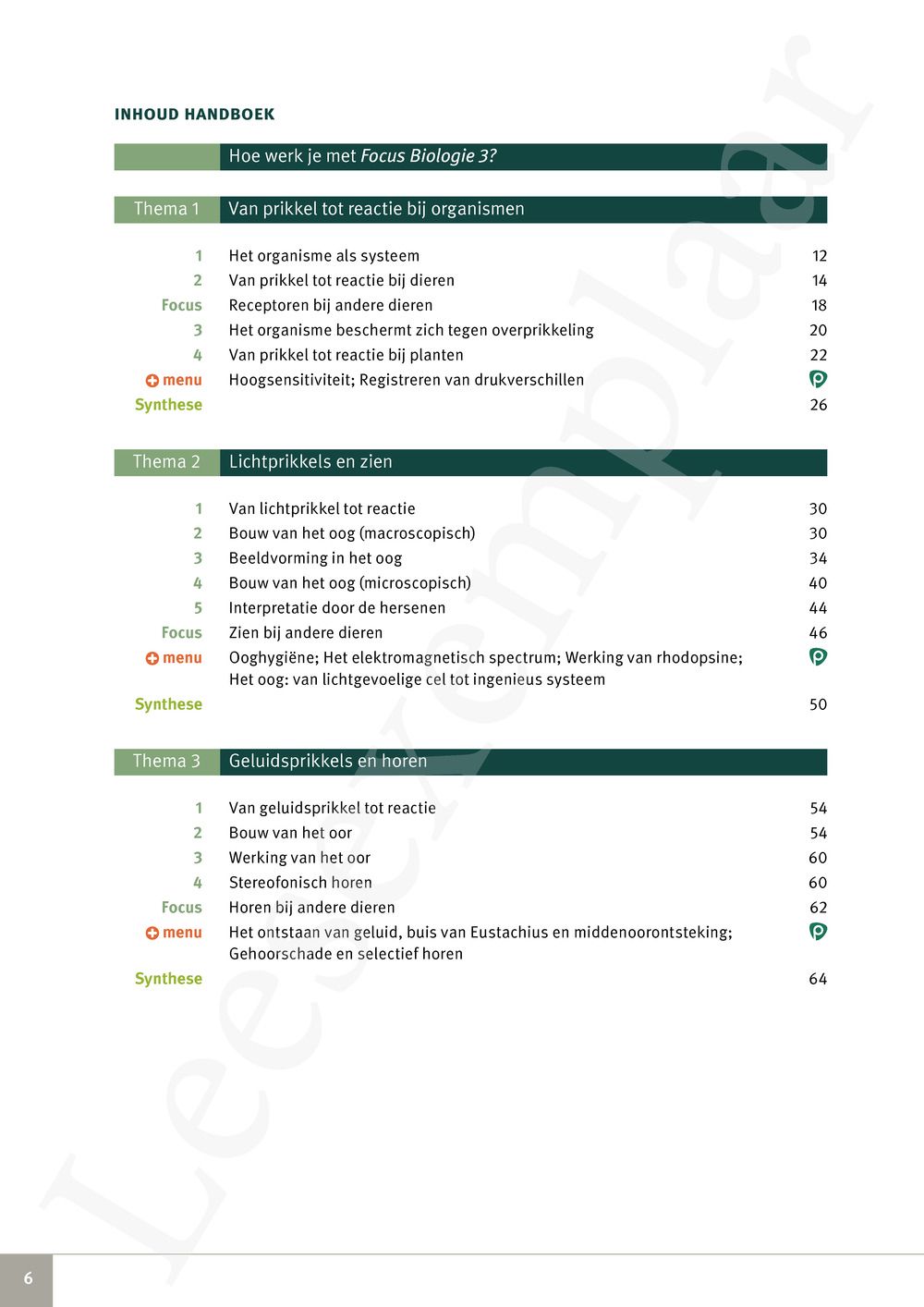 Preview: Focus Biologie 3.2 Handboek (incl. Pelckmans Portaal)