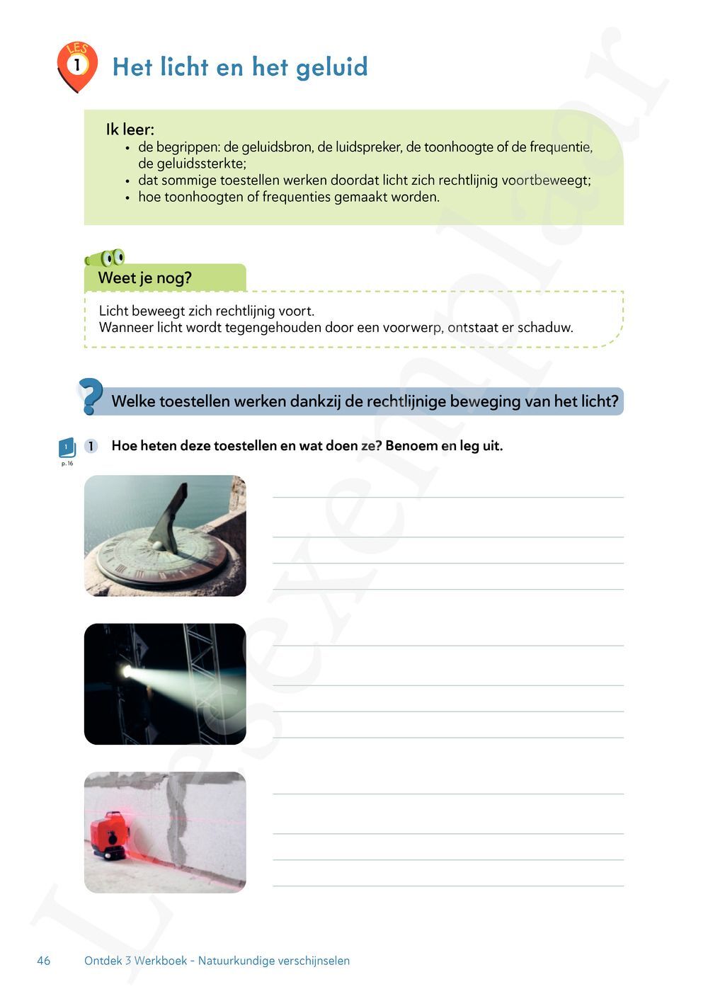 Preview: Ontdek 3 wetenschappen en techniek Werkboek