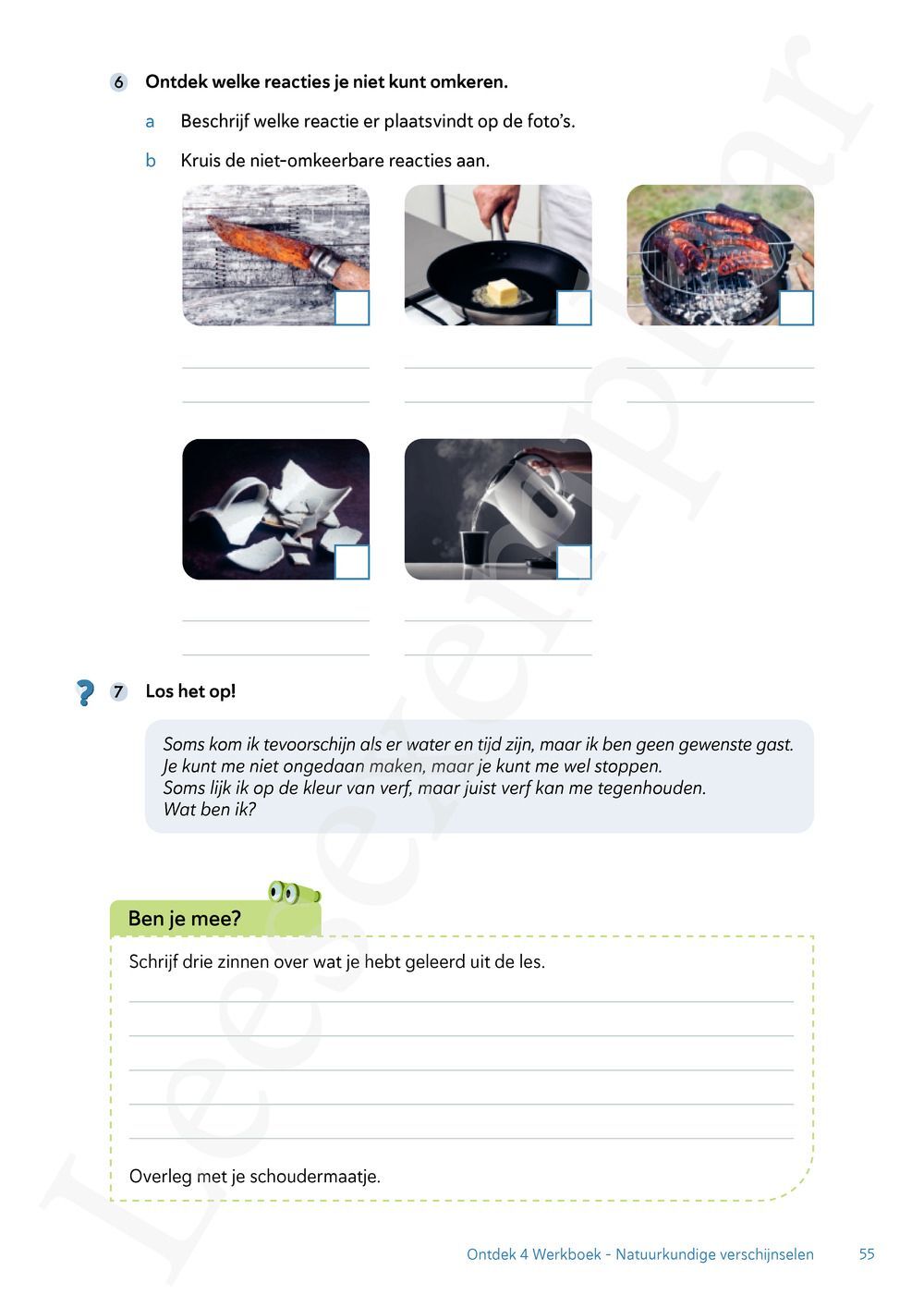 Preview: Ontdek 3 wetenschappen en techniek Werkboek