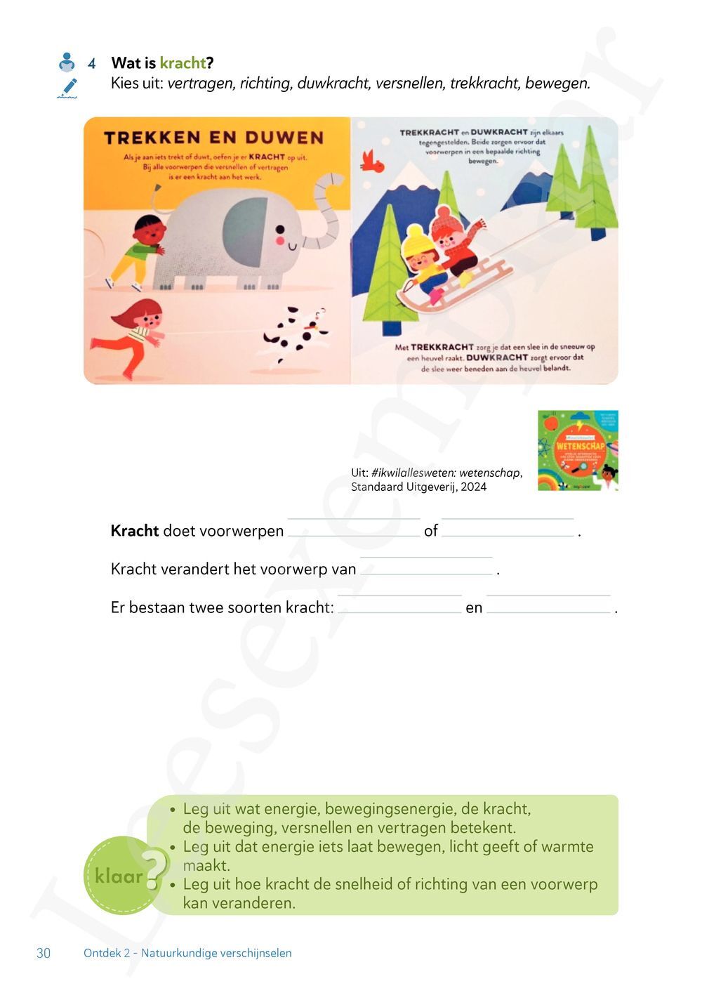 Preview: Ontdek 1 wetenschappen en techniek Leerwerkboek
