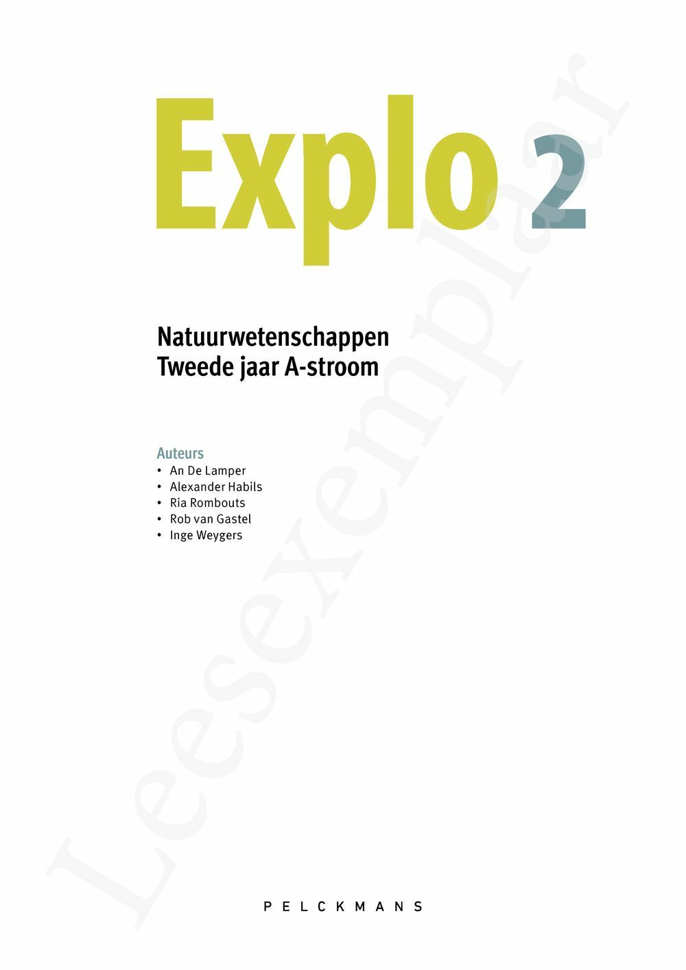 Preview: Explo 2 Leerwerkboek (editie 2025) (incl. Pelckmans Portaal)
