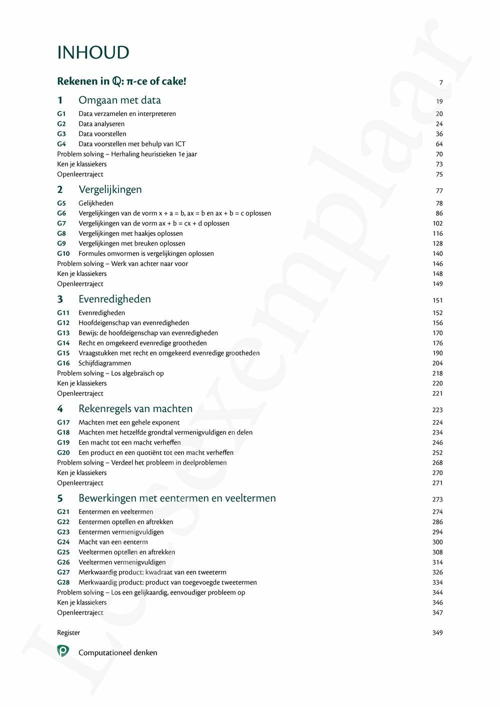 Preview: Matrix Wiskunde 2 Getallenleer Leerwerkboek (editie 2025) (incl. Vademecum en Pelckmans Portaal)