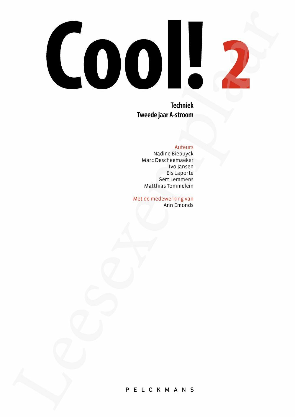 Preview: Cool! 2 Leerwerkboek (editie 2025) (incl. Cool!-bladzijden en Pelckmans Portaal)
